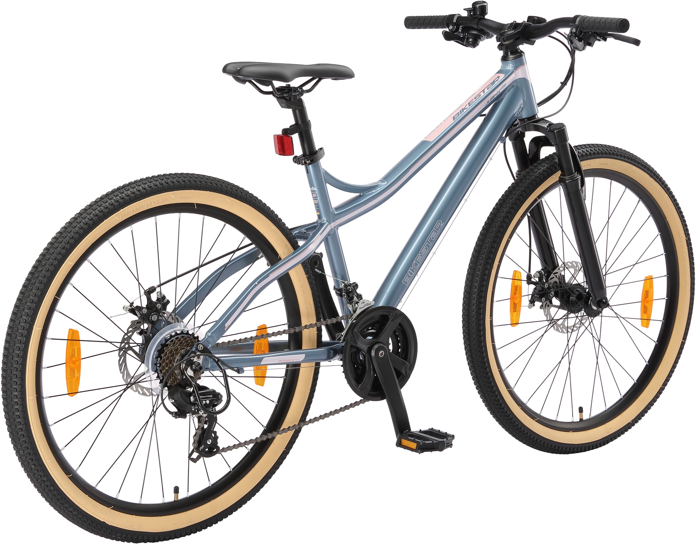 Bikestar Mountainbike 21 Gang Shimano RD-TY300 Schaltwerk Kettenschaltung für Damen und Herren, Kettenschaltung