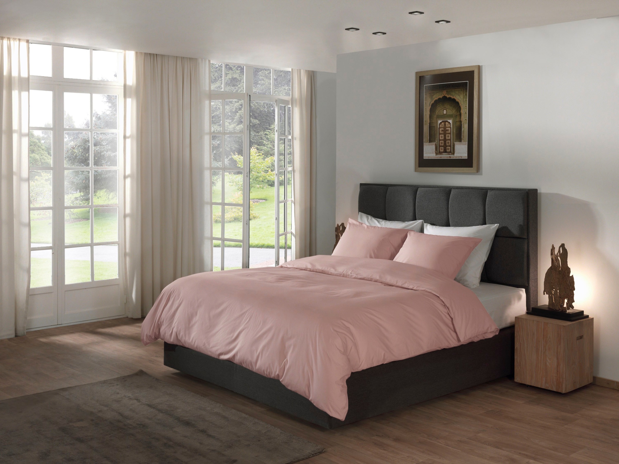 YELLOW Bettwäsche »Suite-Mumbai« 2 Stk. tlg. Uni Design, 100% Baumwolle ab günstig online kaufen