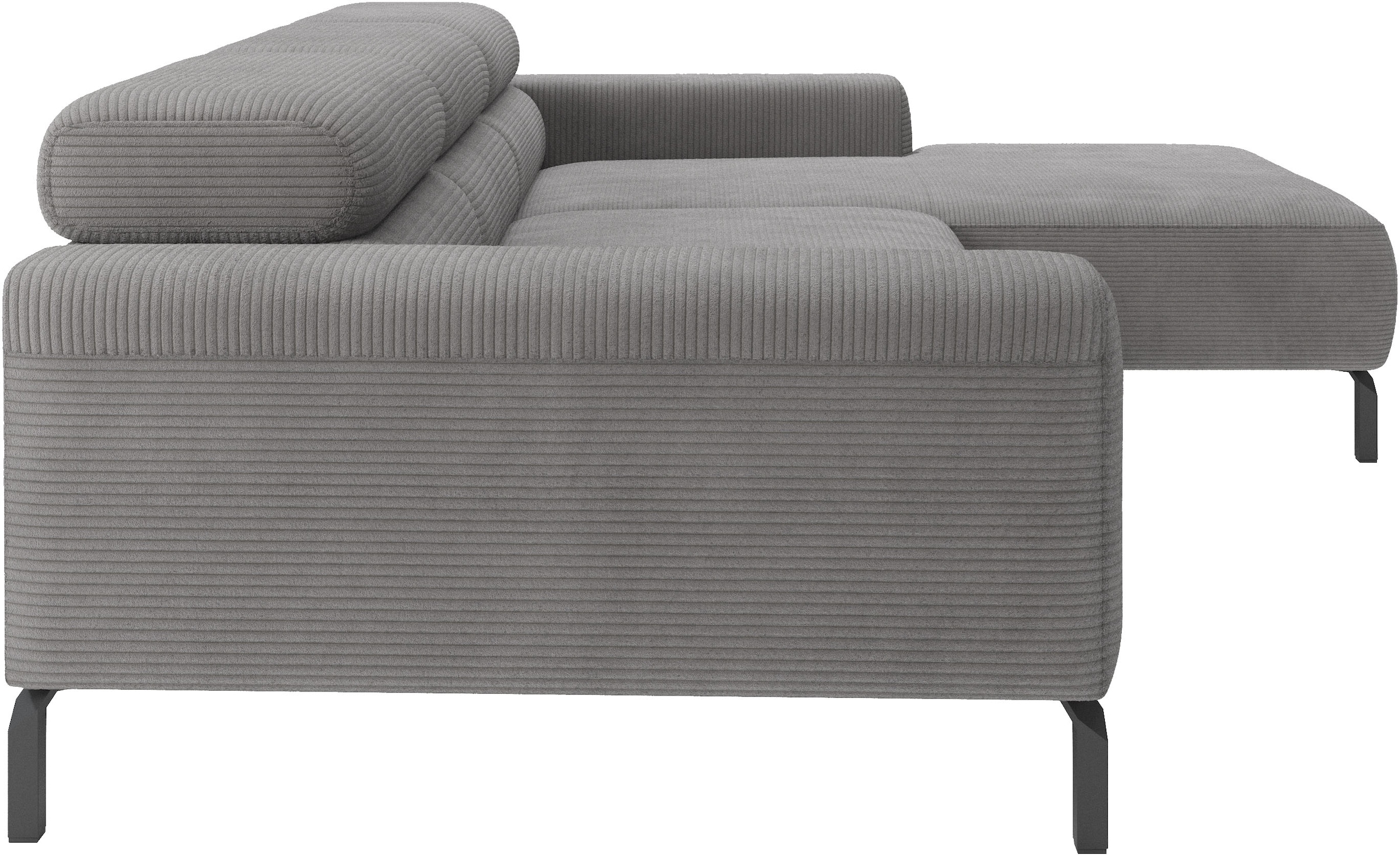 Home affaire Ecksofa »Ecksofa, L-Form,  incl. Kopfteilverstellung, Breite 258 cm« wahlweise elektrische Sitztiefenverstellung