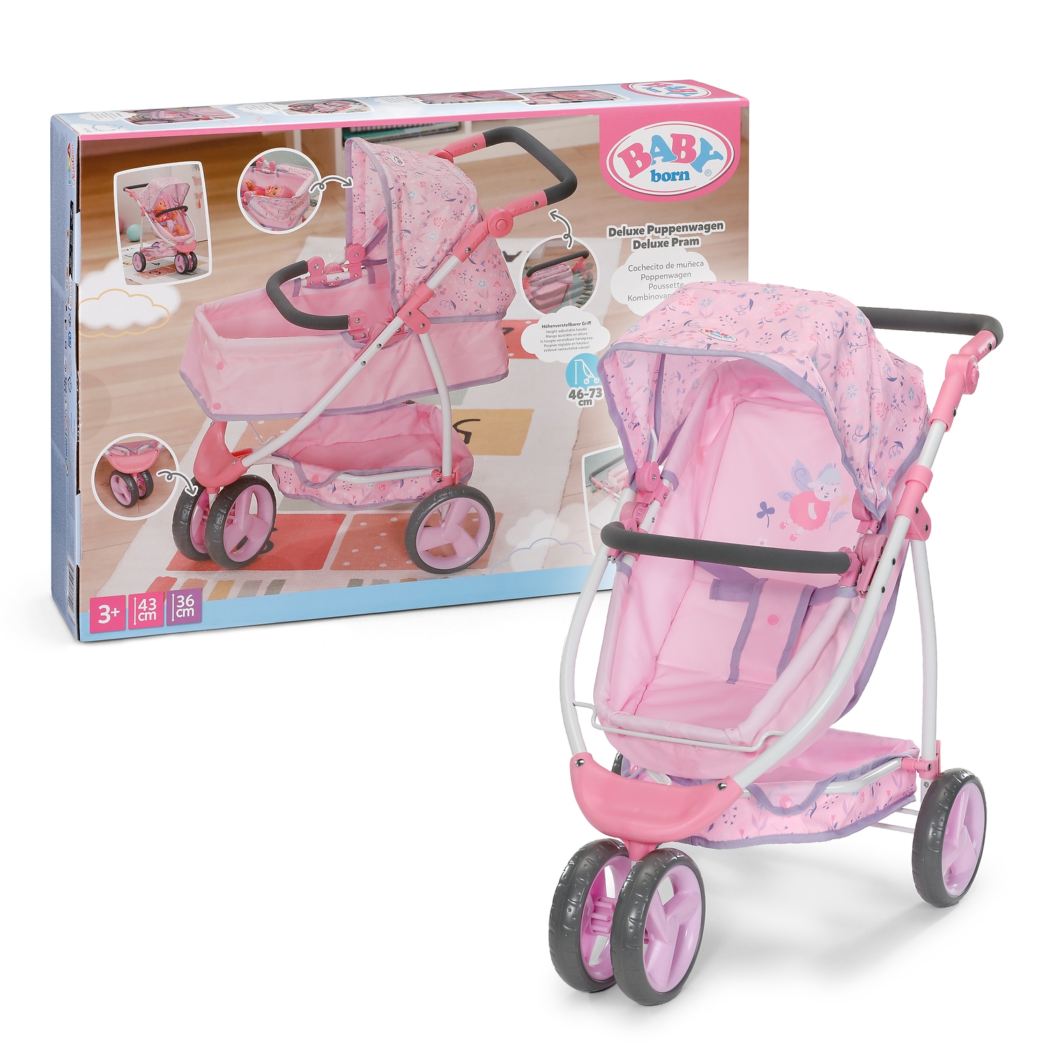 Baby Born Kombi-Puppenwagen »Deluxe Wald«