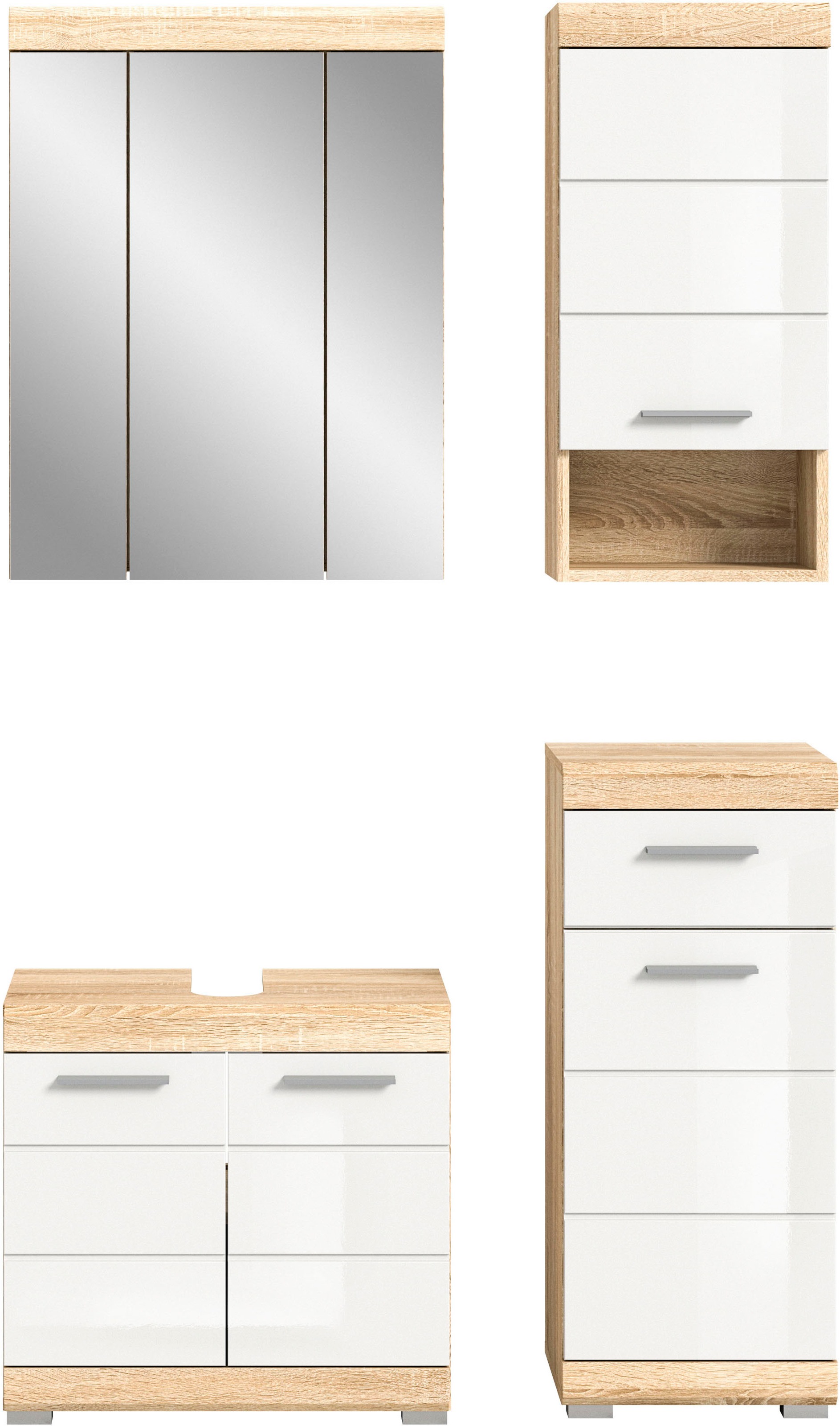 INOSIGN Badmöbel-Set »Siena, 4 teilig, bestehend aus:«, (Set, 4 St.), Wasch günstig online kaufen