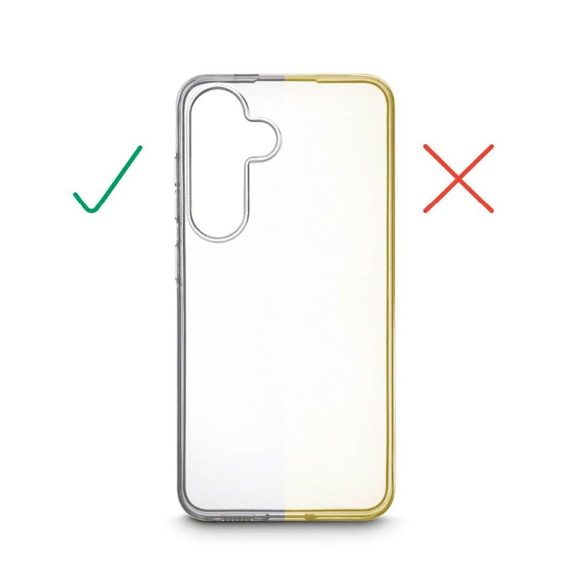 Hama Smartphone-Hülle »Handyhülle „Always Clear“ für Galaxy S25+ (kratzfest, ohne Vergilben)«, ohne schnelles Vergilben