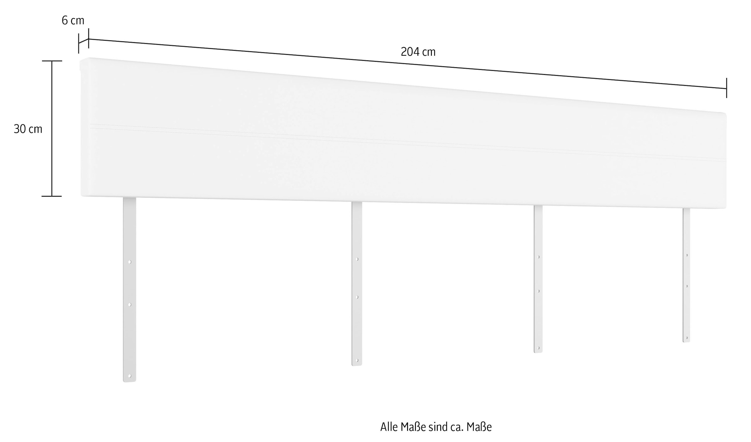 priess Rückenkissen »Seitenkissen Kopfstütze Barkhausen« Passend für die Betten Barkhausen, 204 cm