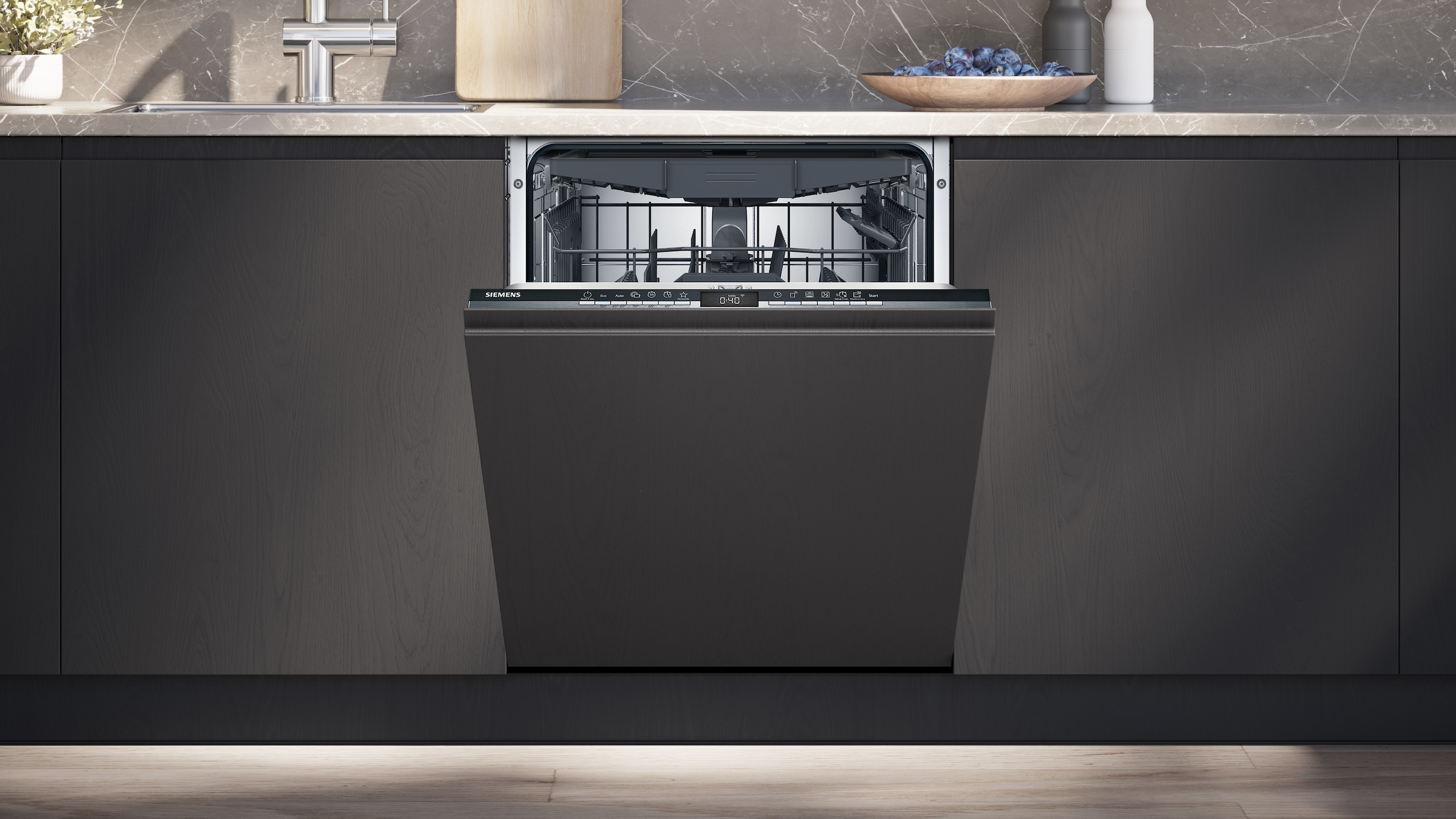 SIEMENS vollintegrierbarer Geschirrspüler iQ300 »SN63EX14CE«, 13 Maßgedecke