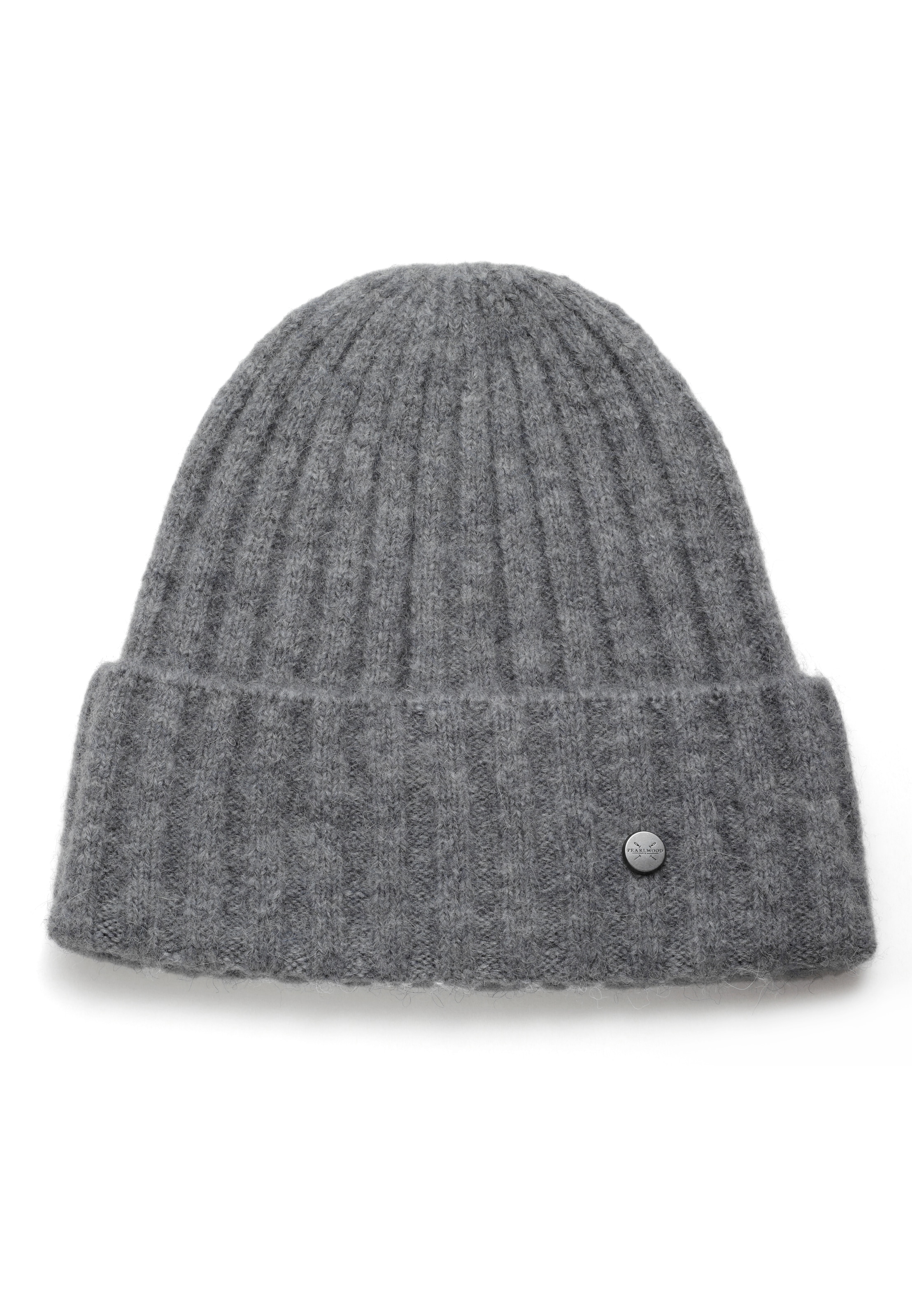 PEARLWOOD Strickmütze »JANNE« in breiten Rippen gestrickt, breiter Umschlag, wärmend, Wollanteil