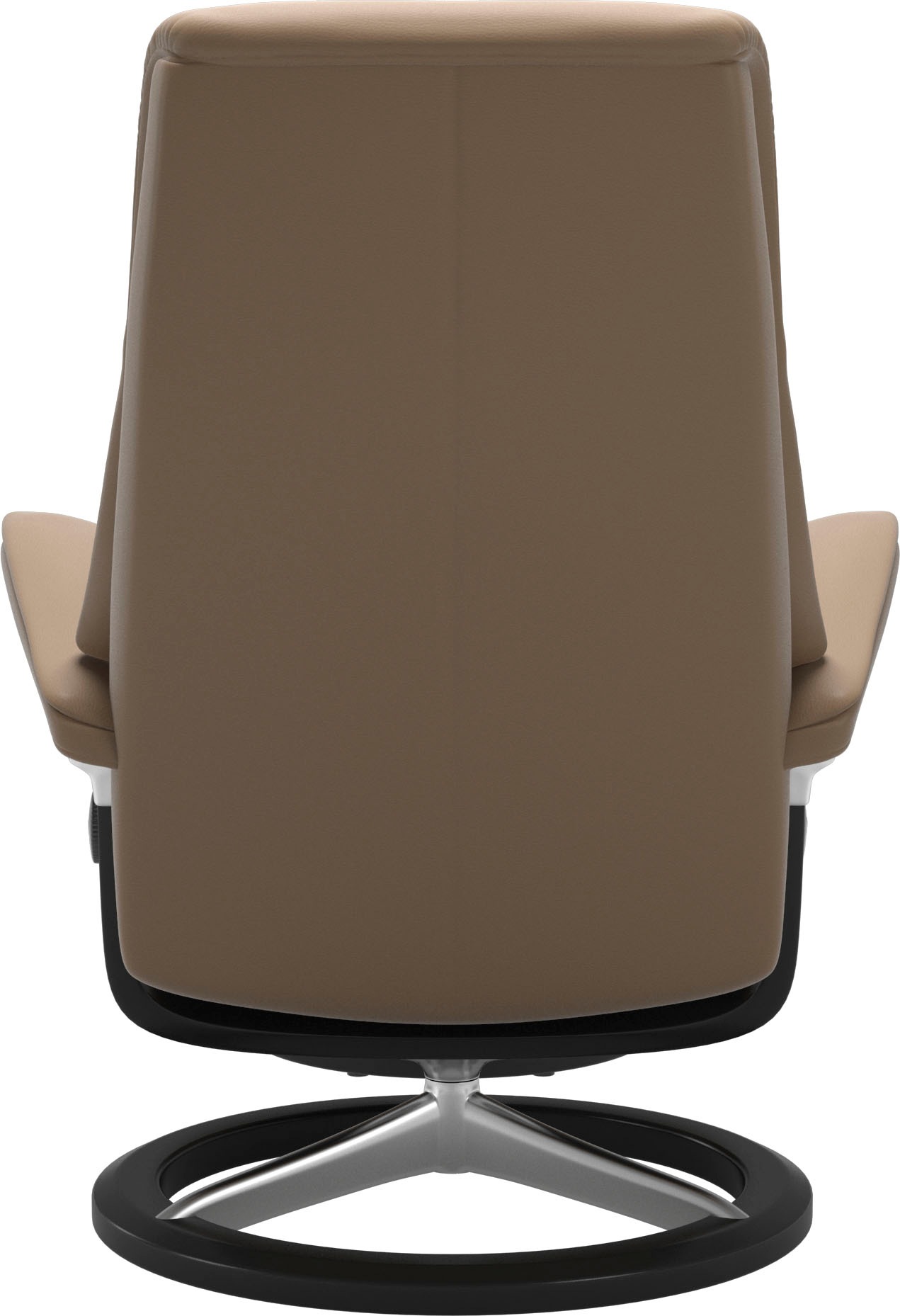 Stressless® Relaxsessel »View«, (Set, Relaxsessel mit Hocker), mit Signature Base, Größe S,Gestell Schwarz