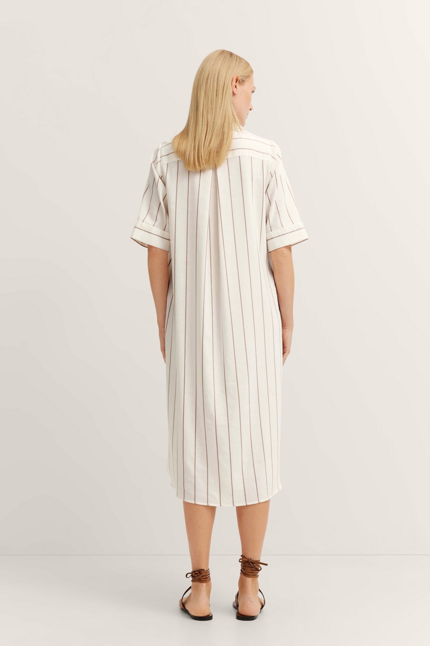 bugatti Hemdblusenkleid, aus Leinen-Mix