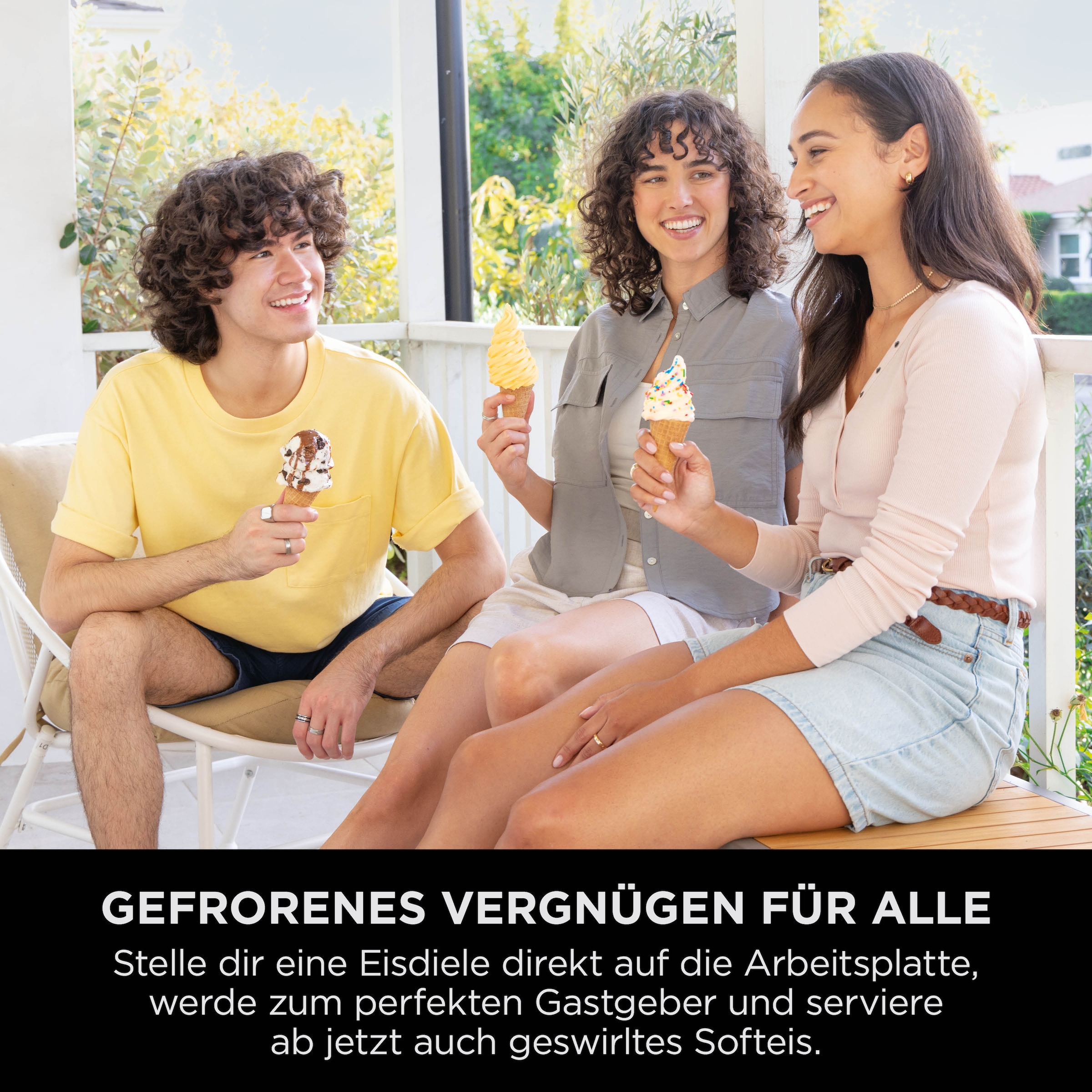 NINJA Eismaschine »Ninja CREAMi Scoop & Swirl 13-in-1 Softeis- und Eismaschine NC702EU« 0,48 l proteinreiche Leckereien mit weniger als 150 kcal