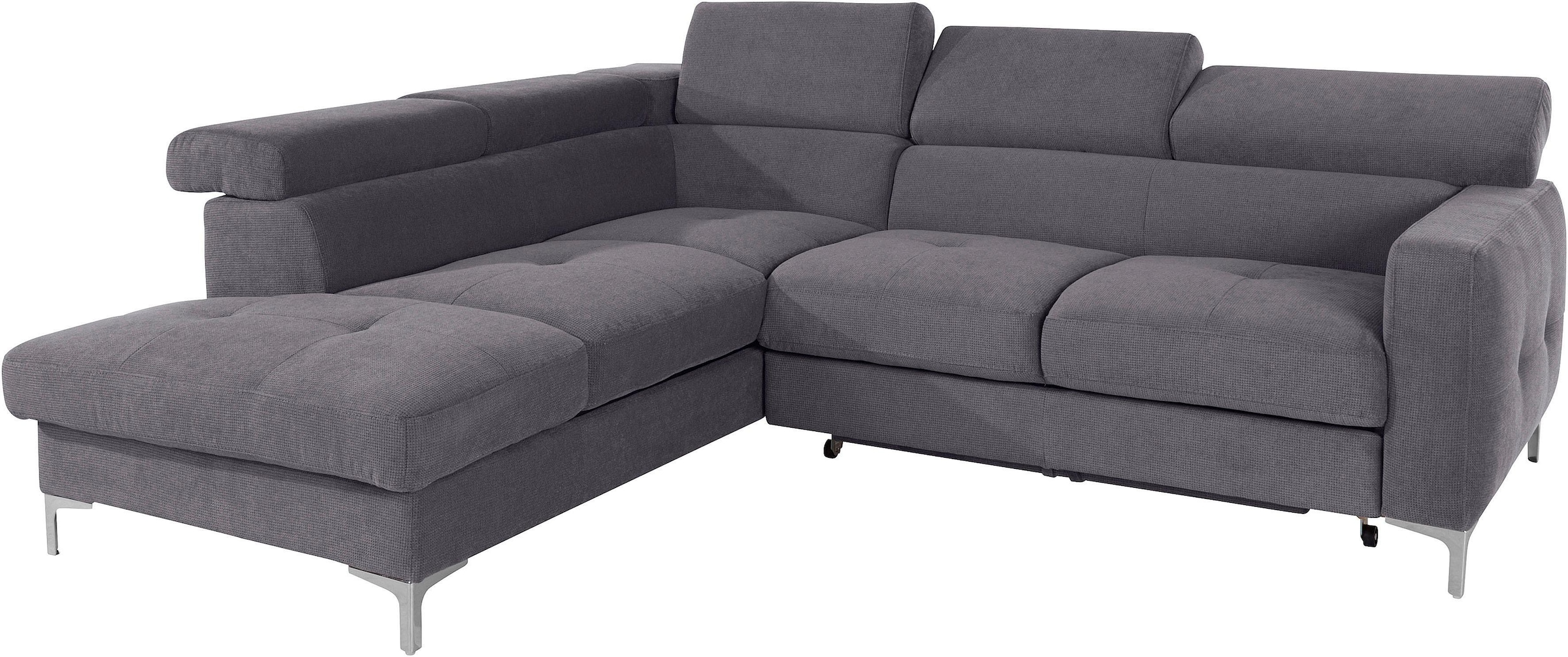 COTTA Ecksofa "Sammy L-Form" mit Kopfteilverstellung, wahlweise mit Bettfun günstig online kaufen