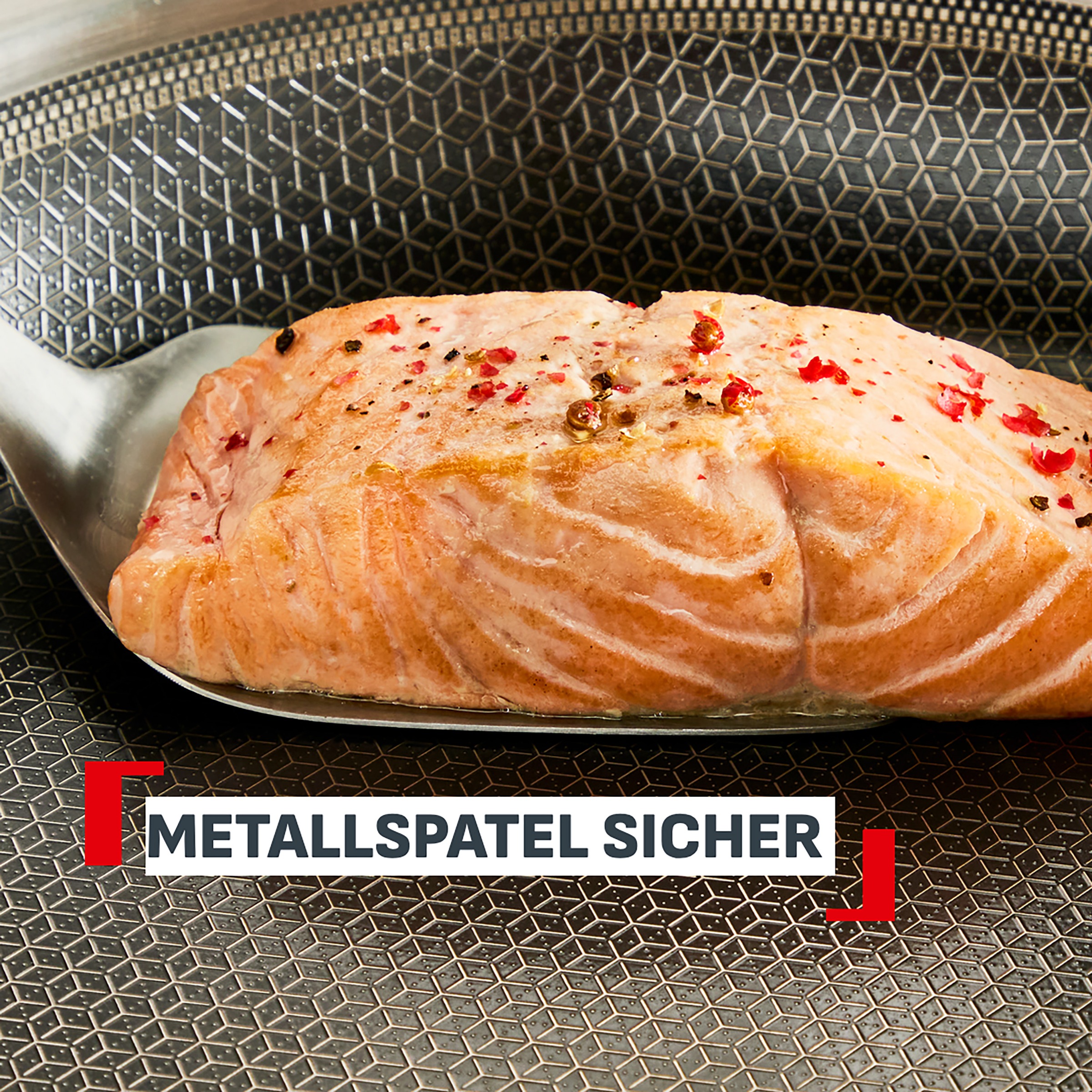 Tefal Bratpfanne »Master Mesh« Edelstahl 1 tlg. HybridMesh-Technologie, mineralische Oberfläche, induktionsgeeignet
