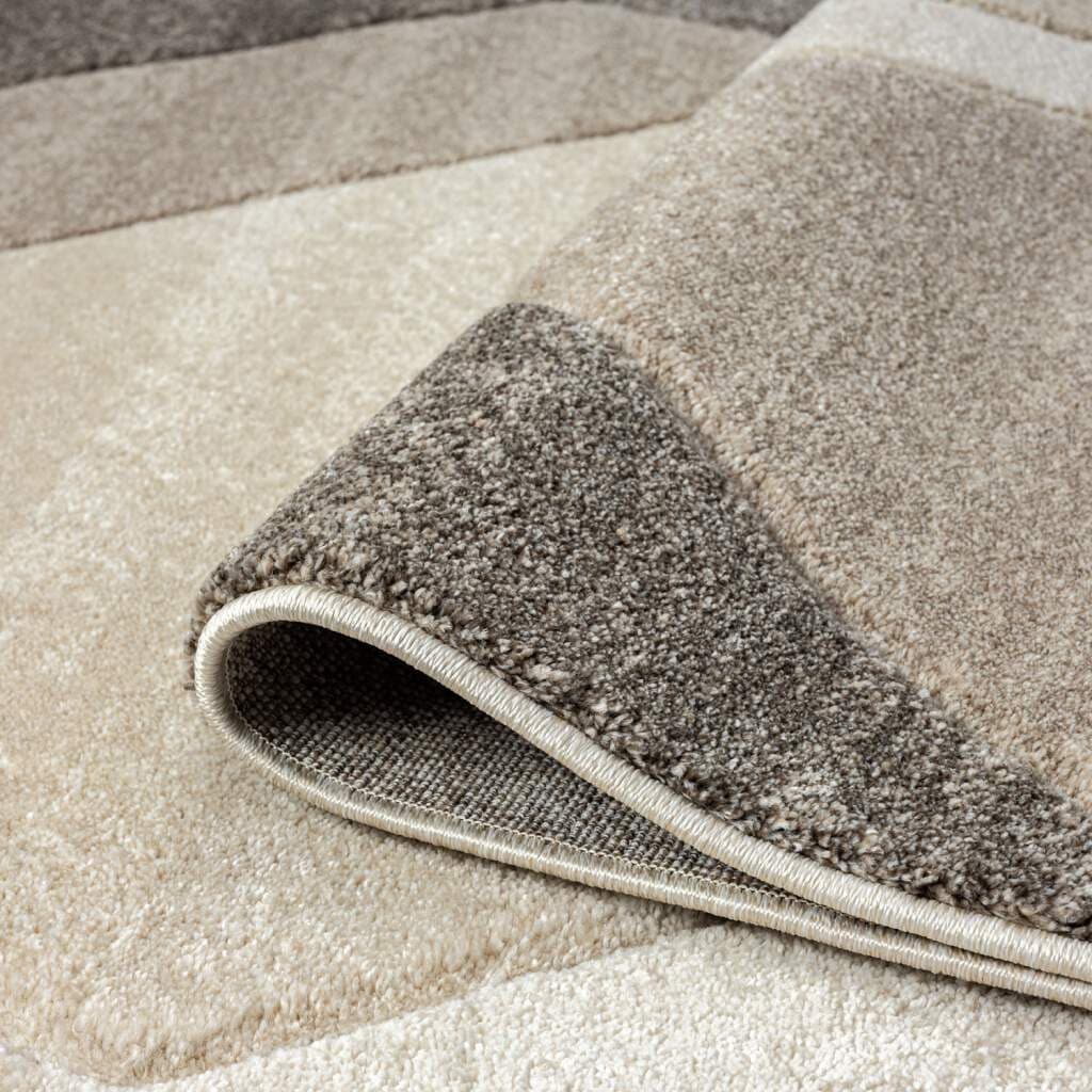 Carpet City Teppich »BONITO 7167«, rechteckig, 11 mm Höhe, Läufer, Flachflor, Hochtief-Muster/ 3D-Effekt, Geo-Muster, Wohnzimmer