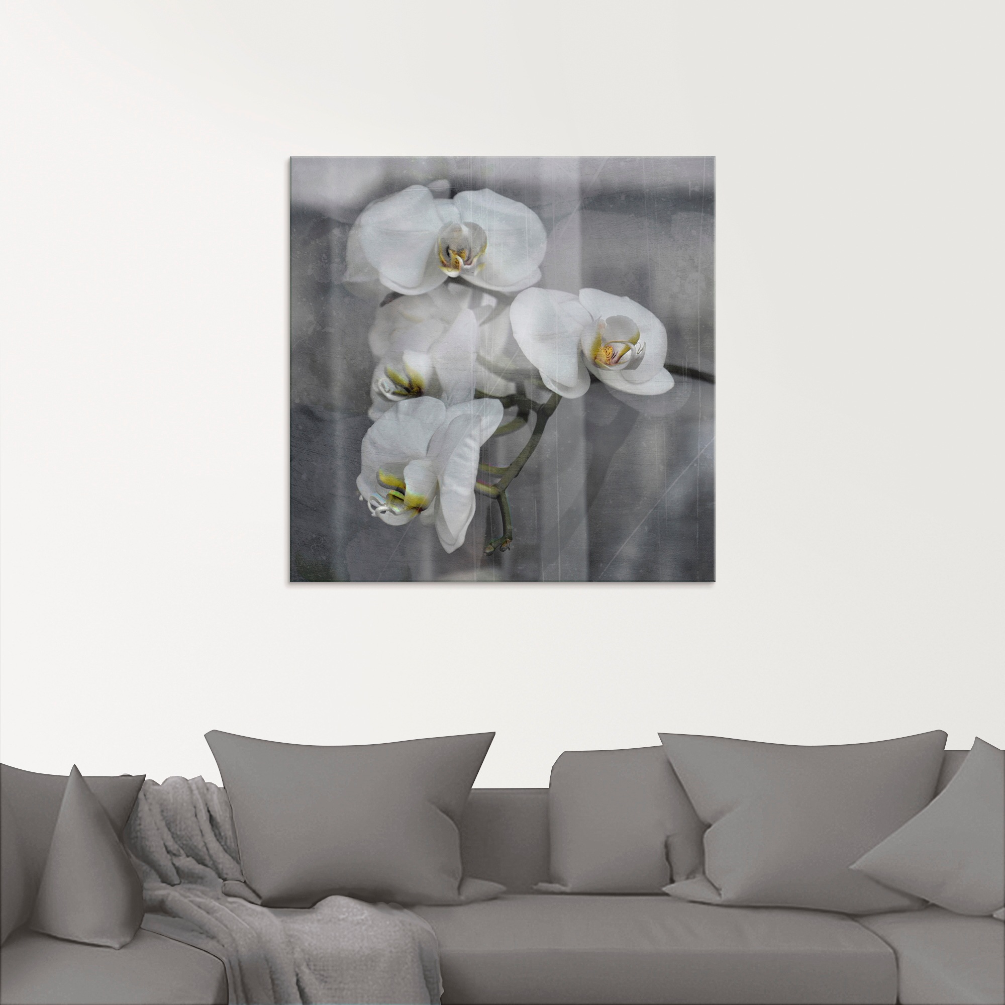 Artland Glasbild »Weisse Orchideen - white Orchid«, Blumen, (1 St.), in ver günstig online kaufen