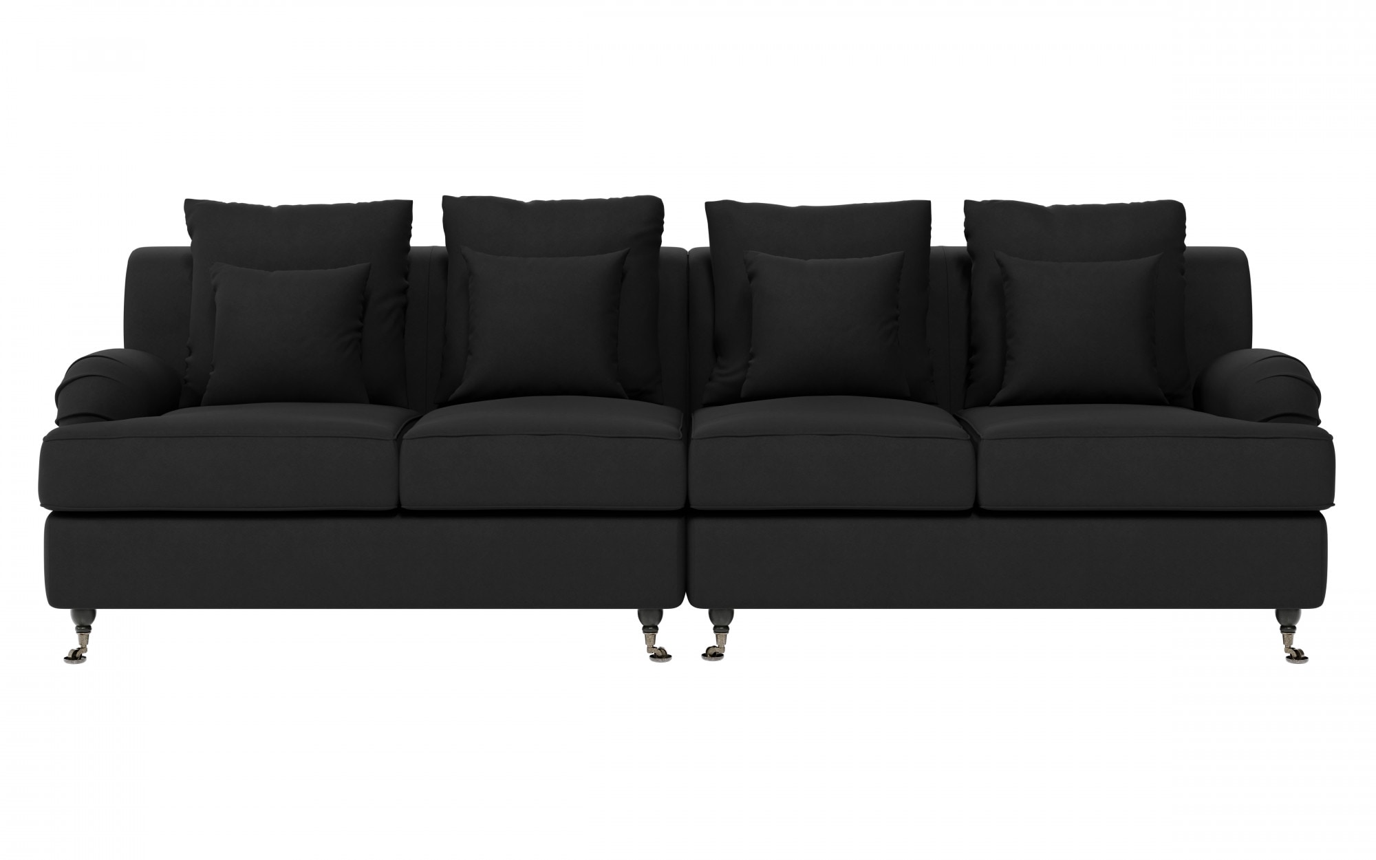 Guido Maria Kretschmer Home&Living Big-Sofa »NORIN«, zwei Fußarten: vorne - Rollen, hinten - Holzfüße