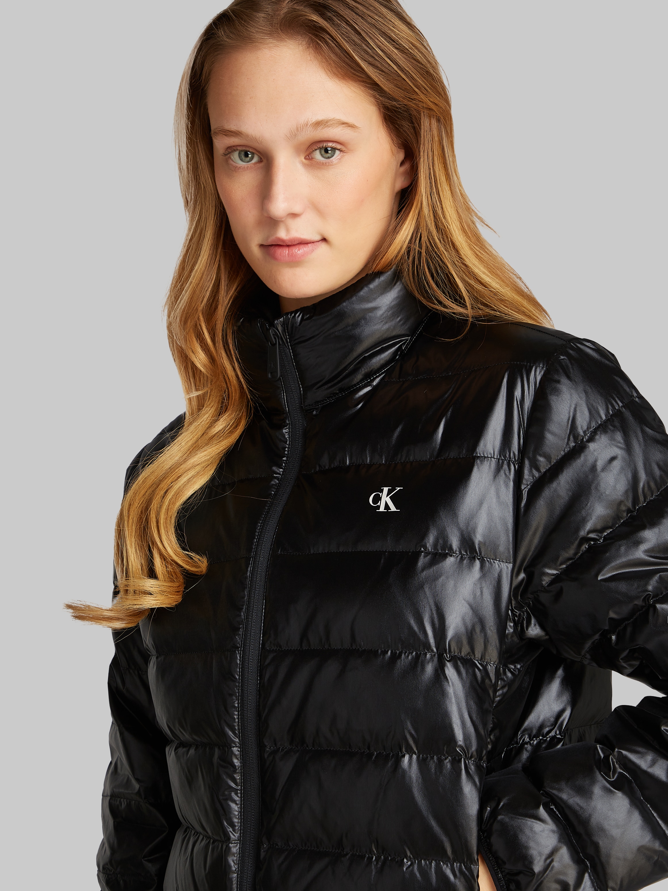 Calvin Klein Jeans Steppjacke »UL DOWN SHINE PUFFER«, mit Logodruck
