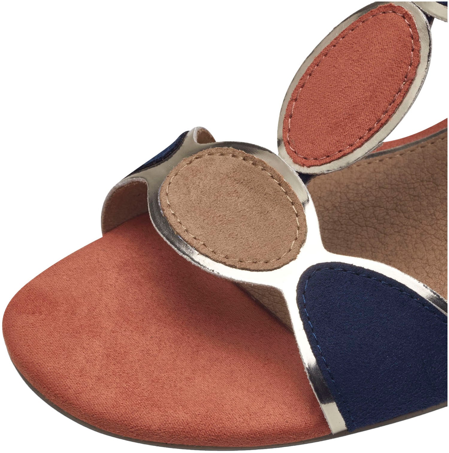 MARCO TOZZI Sandalette  , Blockabsatz, Sommerschuh, Riemchensandale mit verstellbarer Schnalle