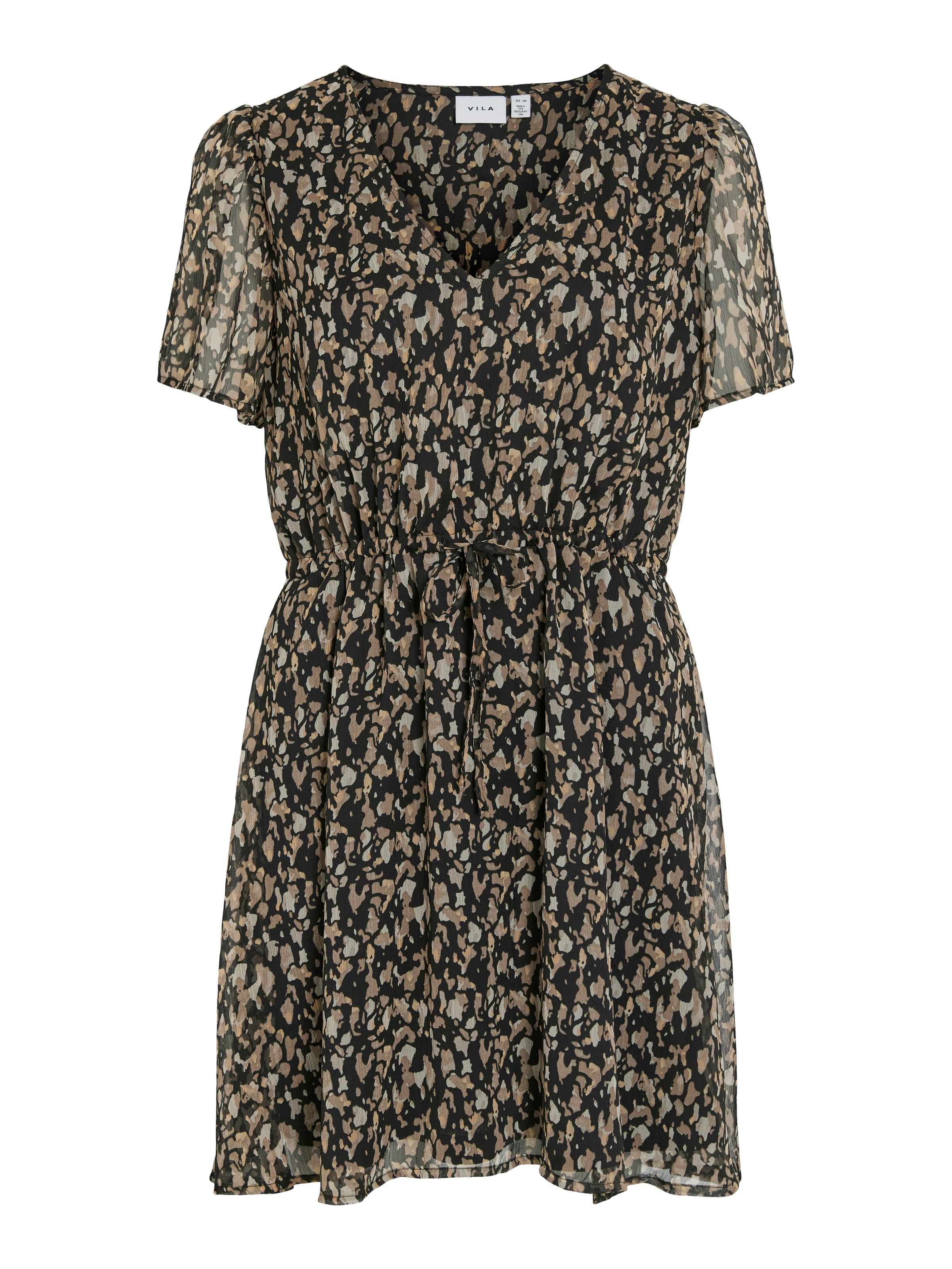 Vila Minikleid »VIFALIA V-NECK S/S SHORT DRESS- NOOS« Sommerkleid,