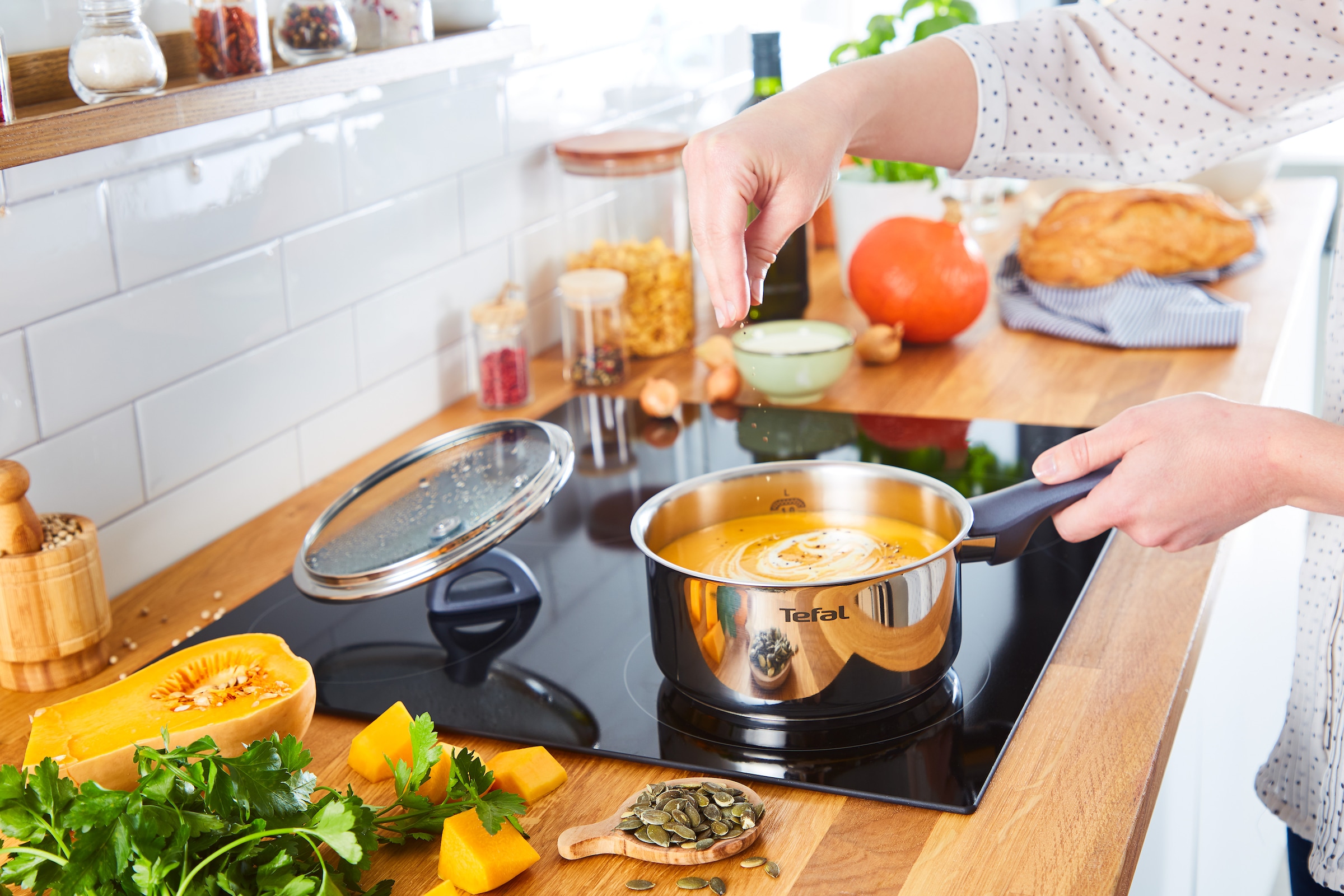 Tefal Kasserolle »Daily Cook« 2 Stk. tlg. Edelstahl