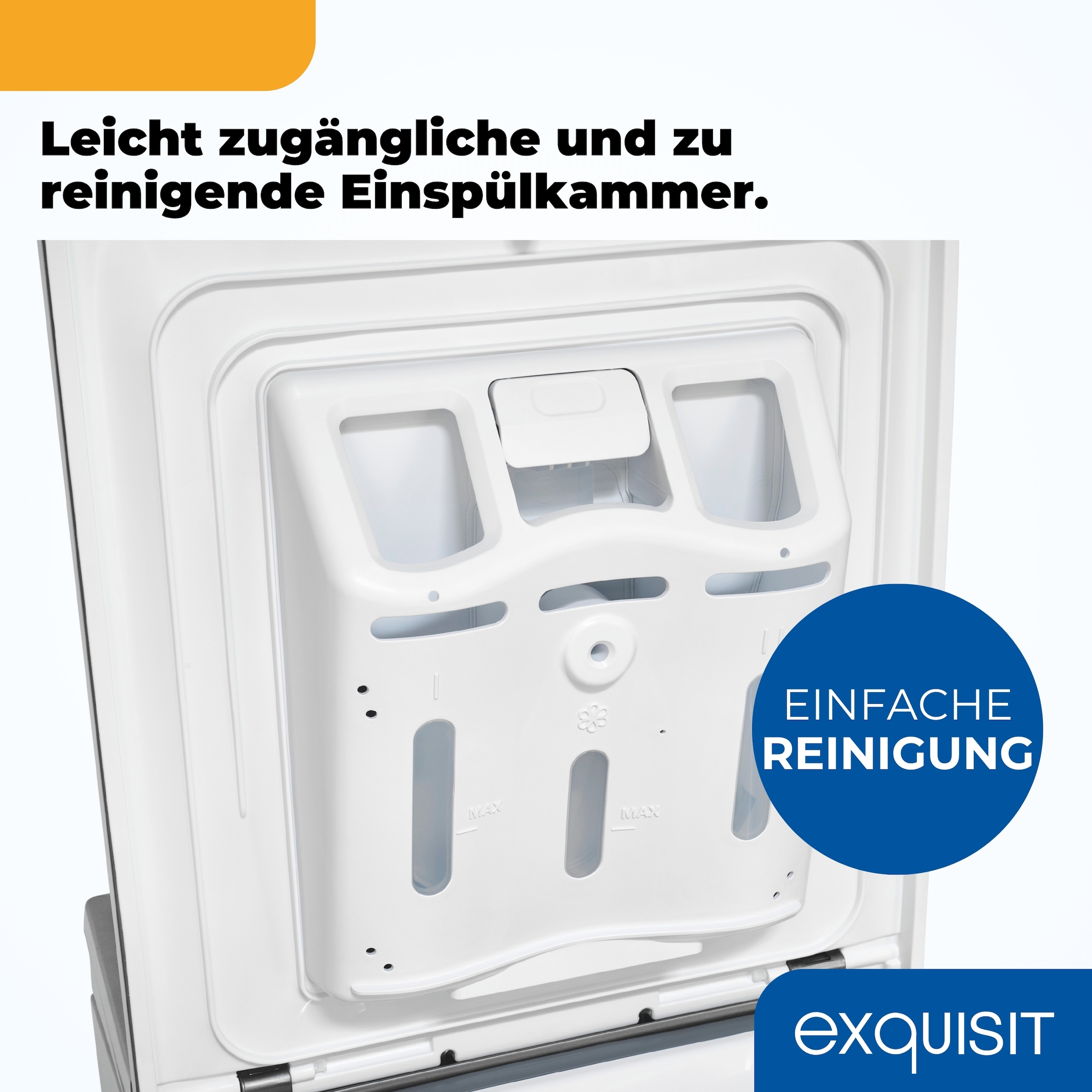 exquisit Waschmaschine »LTO1207-030A silber-dunkel«, 7,5 kg, 15 Programme, Restlaufzeitanzeige, Kindersicheruing