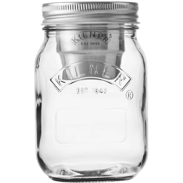 KILNER Vorratsglas »Snack on the Go«, (Set, 3 tlg., 1 x Vorratsglas, 1 x  Becher, 1 x Konservendeckel), Inhalt 0,5 Liter online bestellen