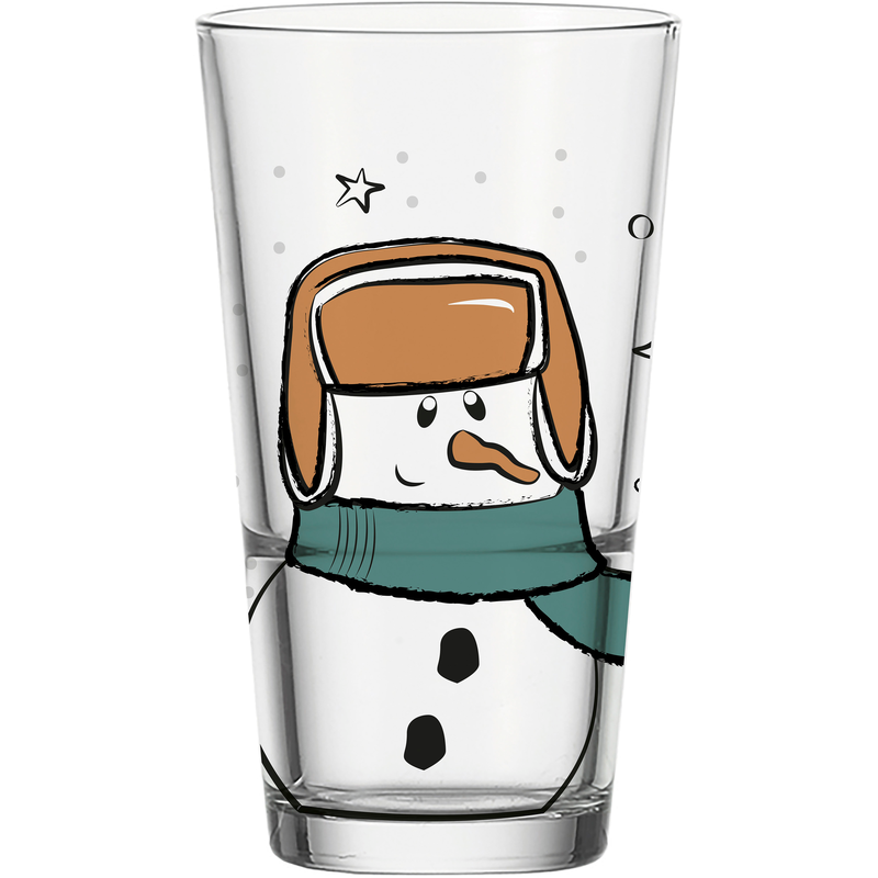LEONARDO Gläser-Set »SILENZIO Trinkglas mit Motiv« Schneemann, 6er Set, 330ml transparent 0