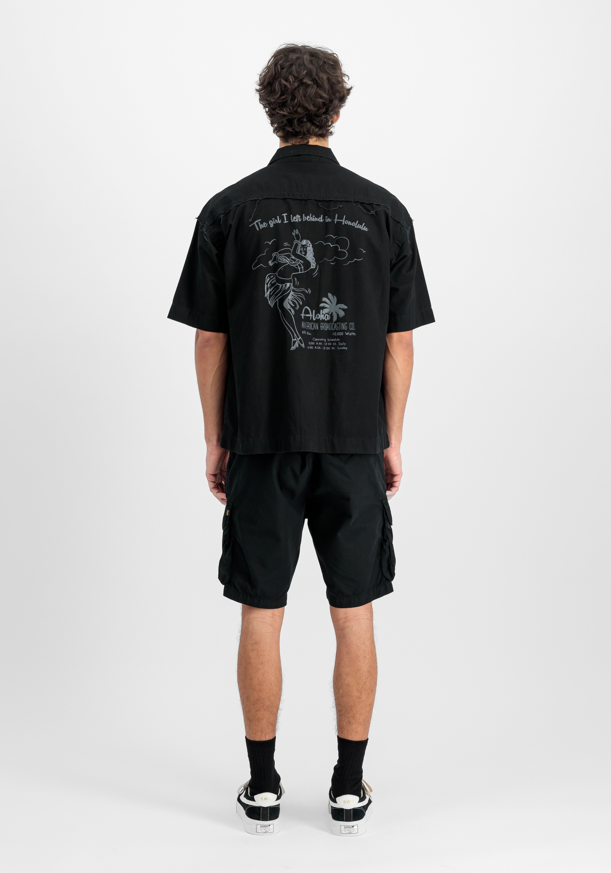 Alpha Industries Print-Shirt »Alpha Industries Men - Shirts Aloha Safari Shirt«