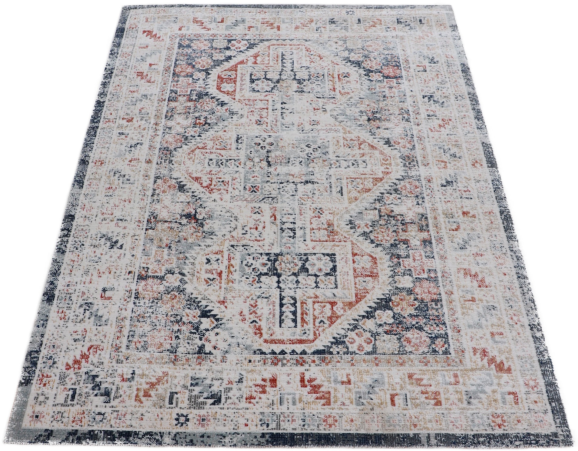 carpetfine Teppich »Rina«, rechteckig, 3 mm Höhe, Orient Vintage Look, Wohn günstig online kaufen