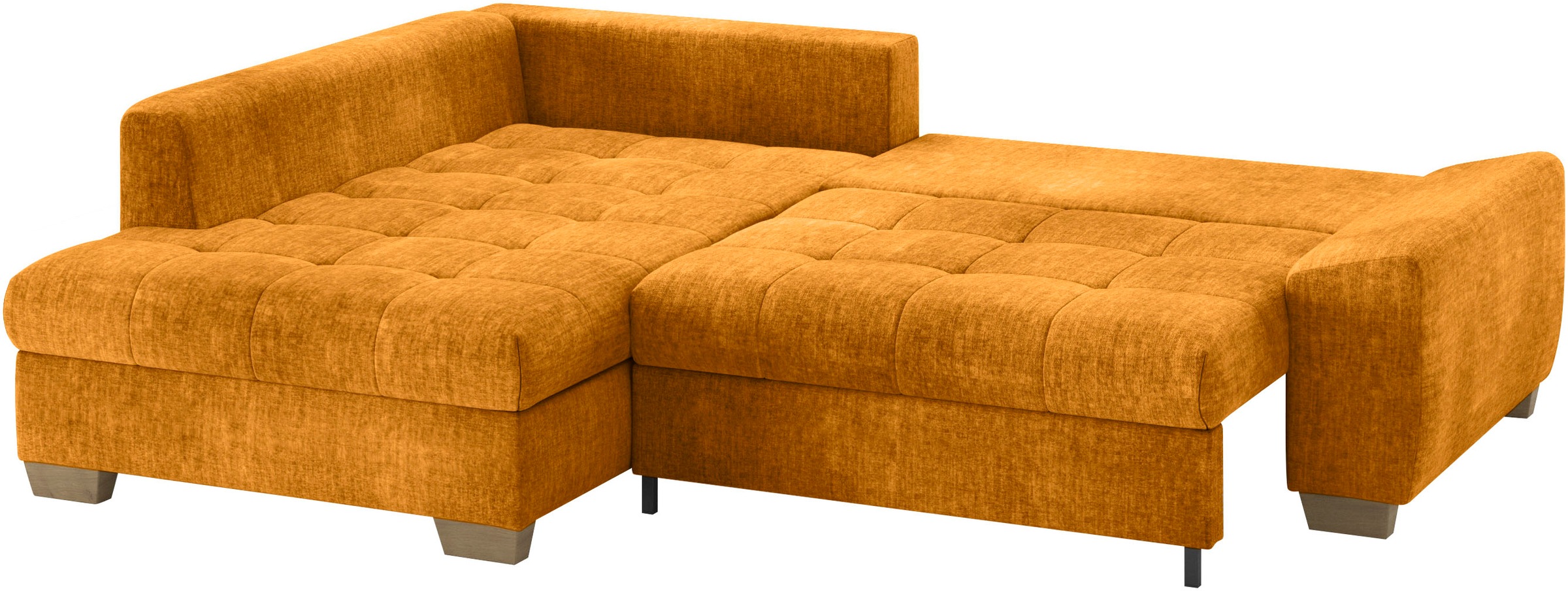 Mr. Couch Ecksofa »Nikita II, L-Form«, Wahlweise mit Bettfunktion, Bettkasten & RGB-LED-Beleuchtung