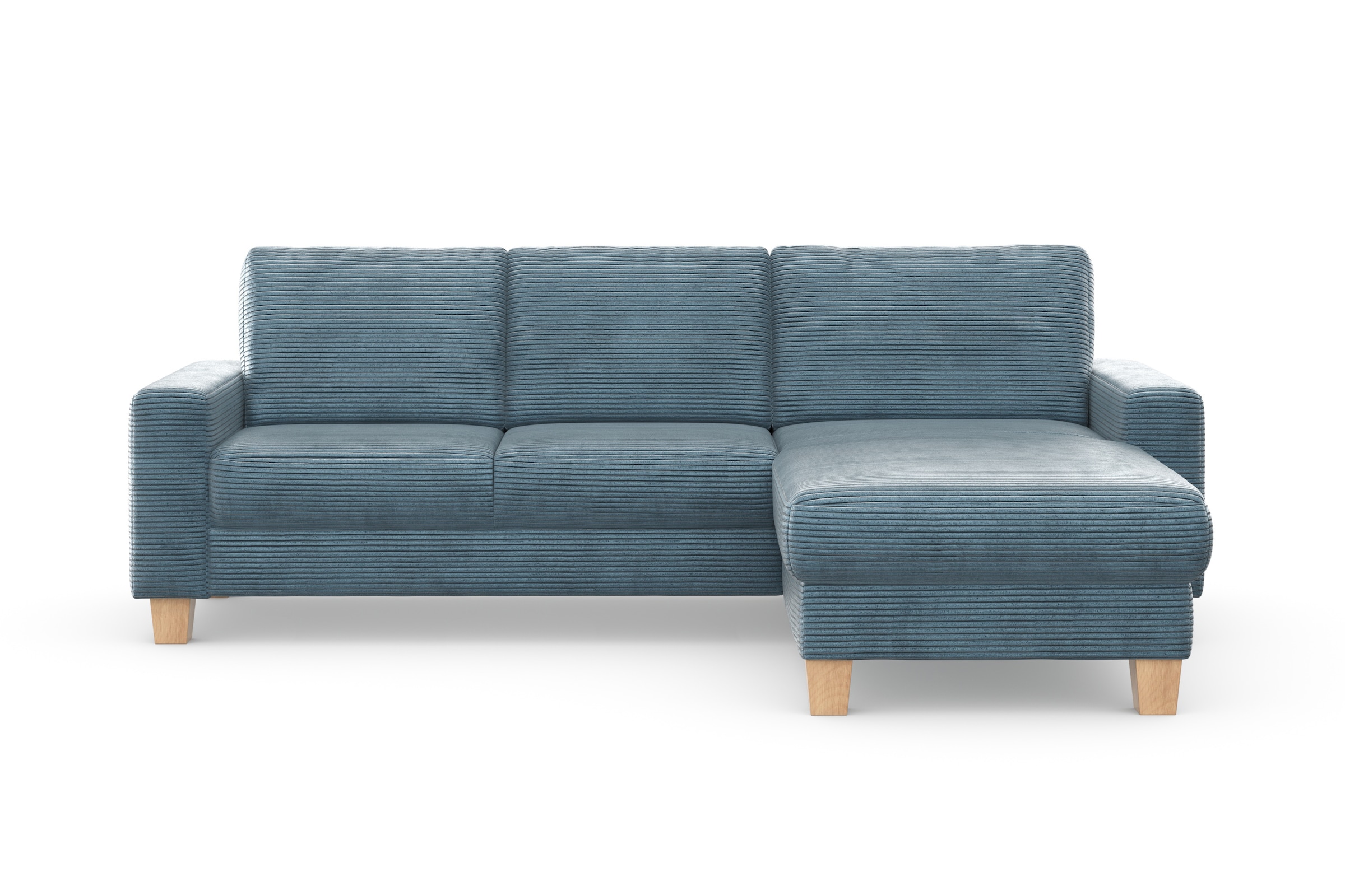 Home affaire Ecksofa »Summer L-Form« mit Recamiere, mit oder ohne Bettfunktion und Bettkasten, Cord-Bezug