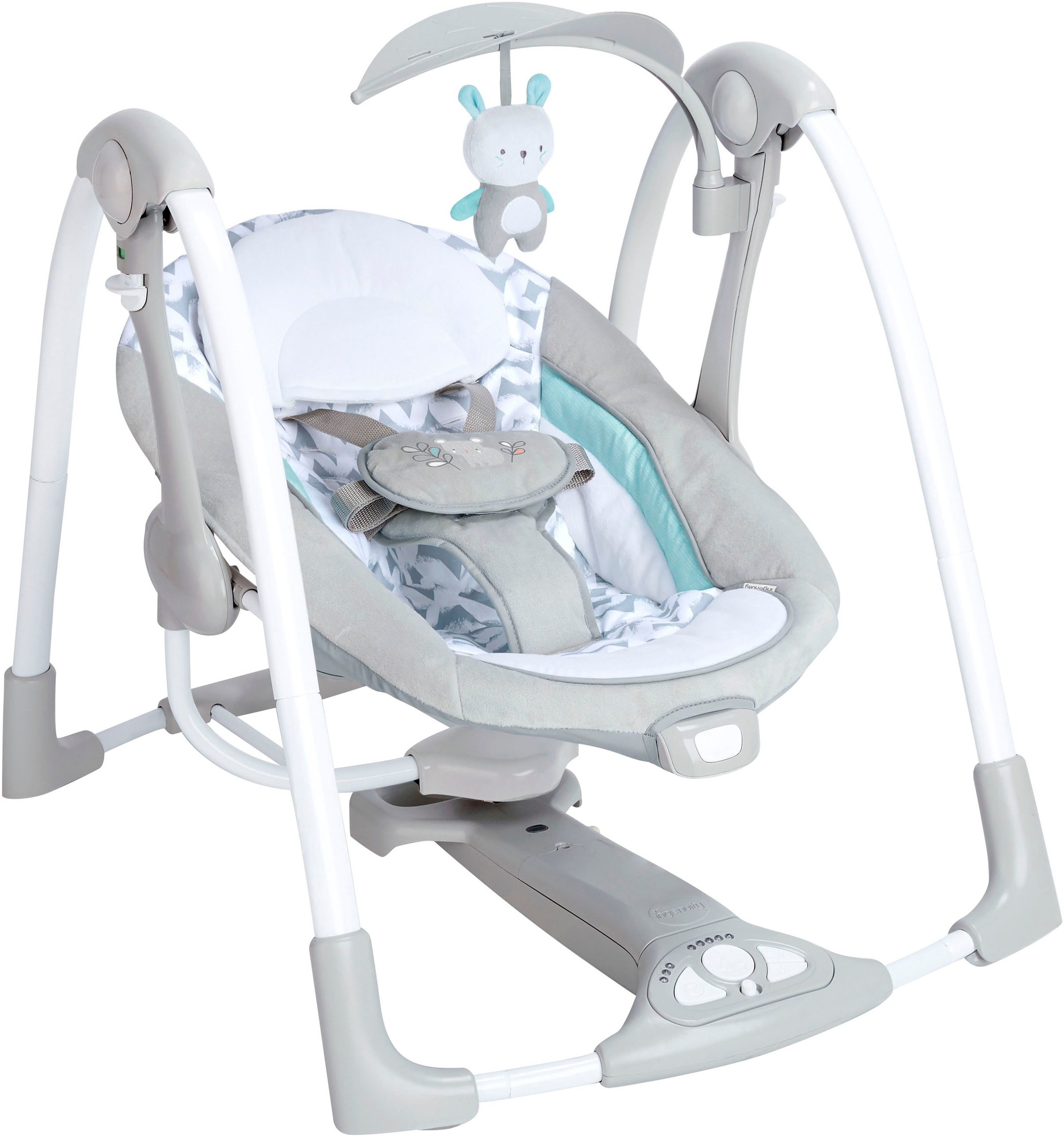 ingenuity Babyschaukel »ConvertMe Swing-2-Seat Portable Swing - Raylan«, mit automatischer Schaukelfunktion und Sound-Effekt