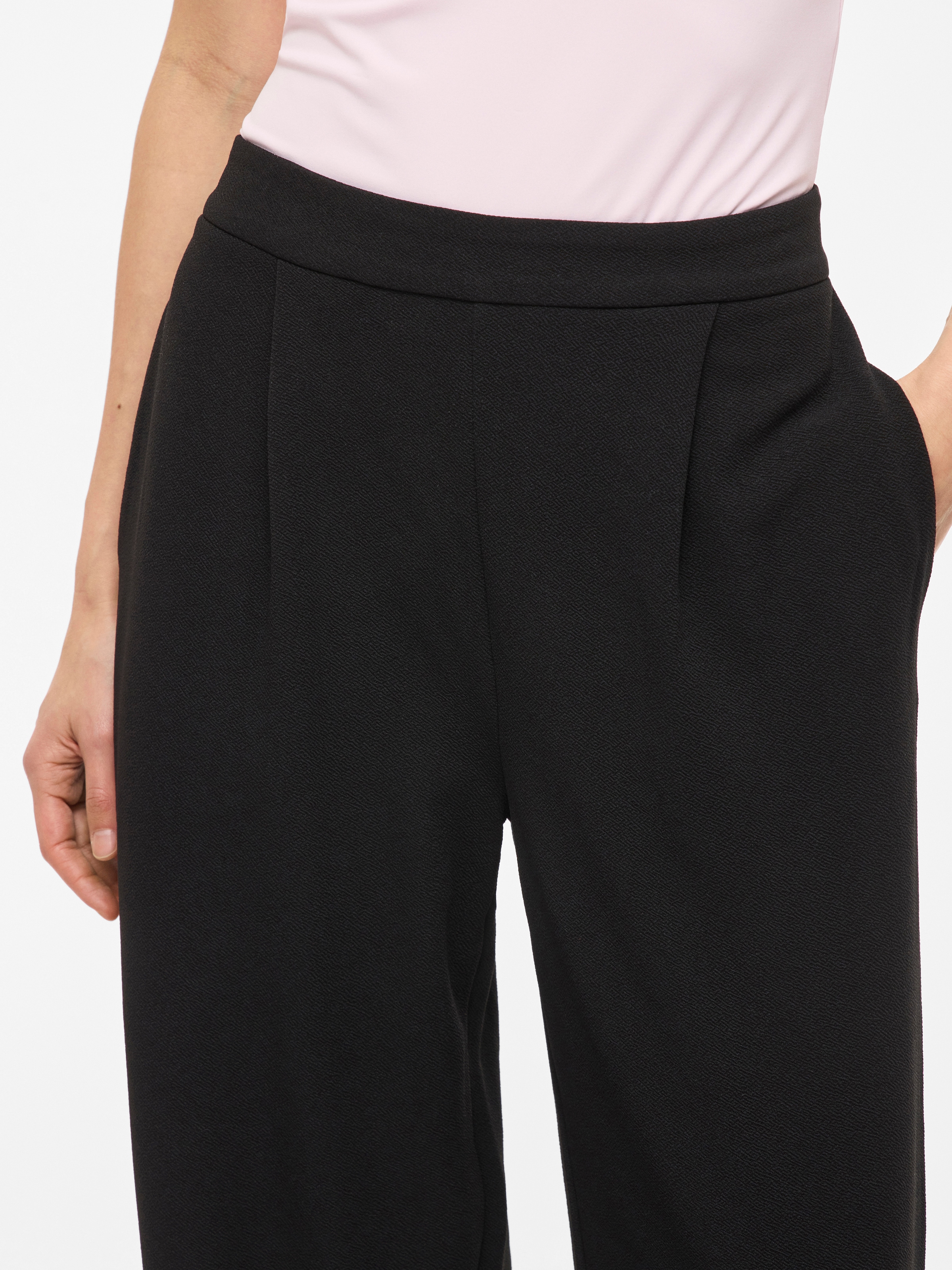 Vila Schlupfhose »VIBENNE HW WIDE PLEAT JRS PANTS - NOOS«  Materialmix