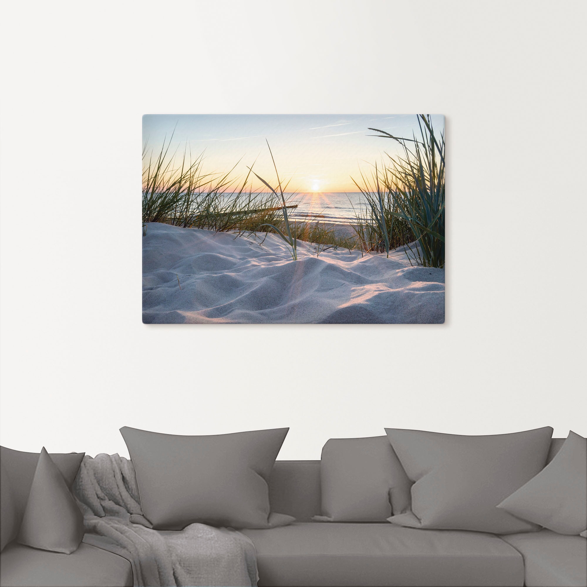 Artland Wandbild "Ostseestrand", Strand, (1 St.), als Alubild, Outdoorbild, günstig online kaufen