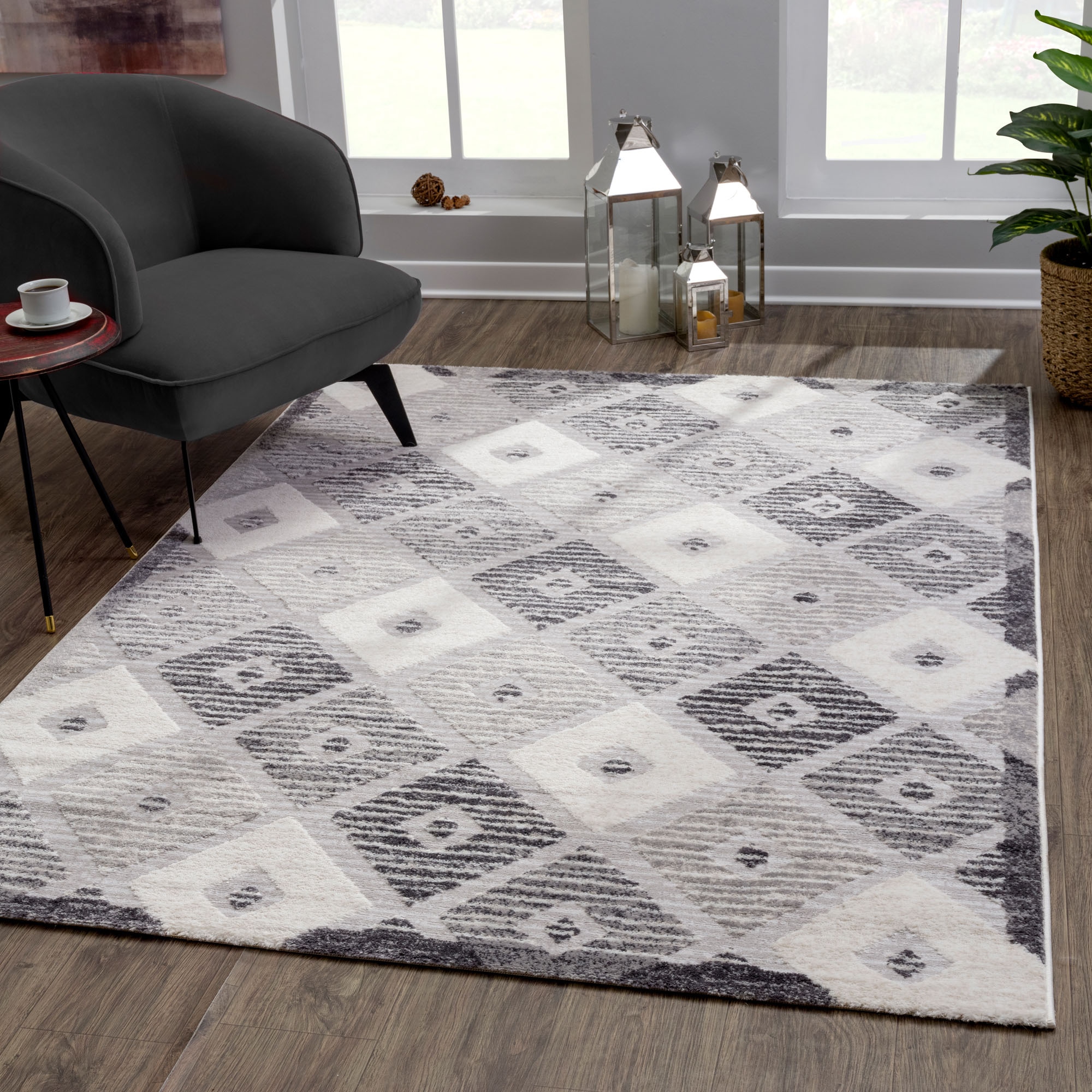 Sanat Teppich »Evra 7003«, rechteckig, 22 mm Höhe, Wohnzimmer, Kurzflor, mo günstig online kaufen