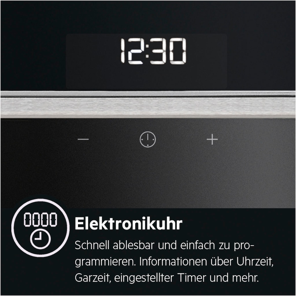 AEG Induktions Herd-Set »TEAMHH3«, EEE45502BM, Aqua Clean, Öko-Timer