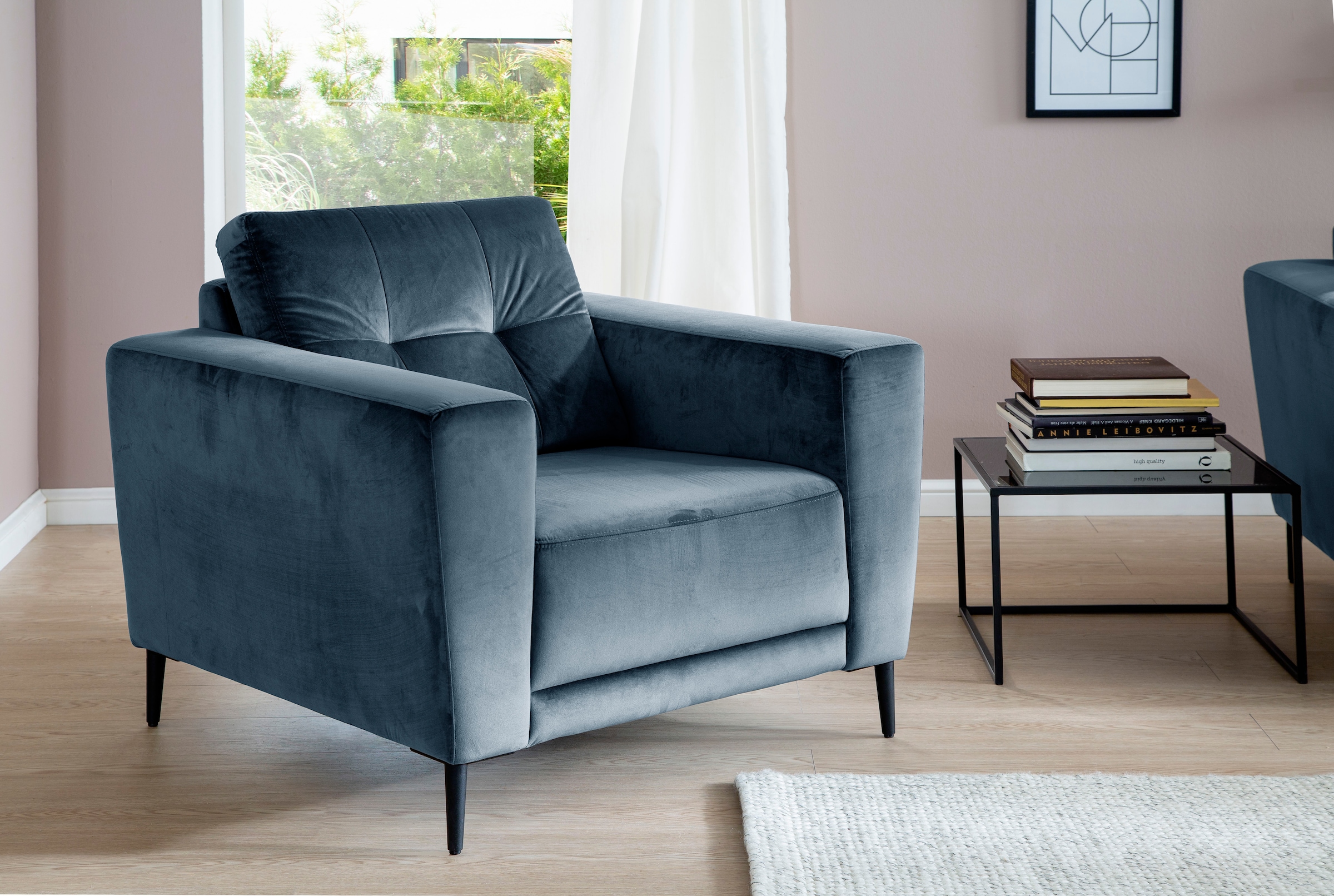 Trends by HG Sessel »Barcelona«, mit Metallfuss, frei im Raum stellbar günstig online kaufen