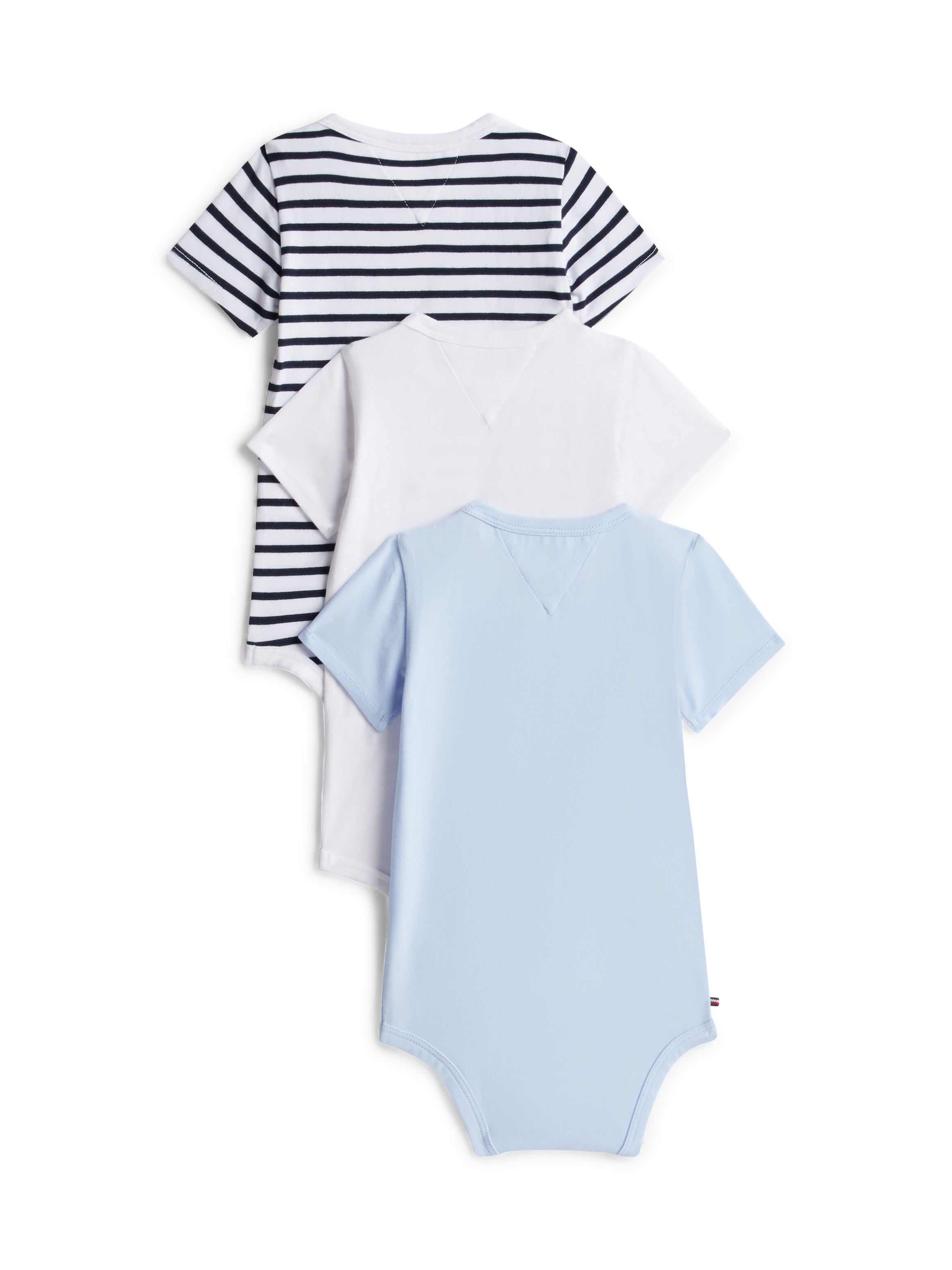 Tommy Hilfiger Body »FLAG SMILE 3 PACK BODY« Set, 3 Regular fit mit Rundhalsausschnitt für Babys