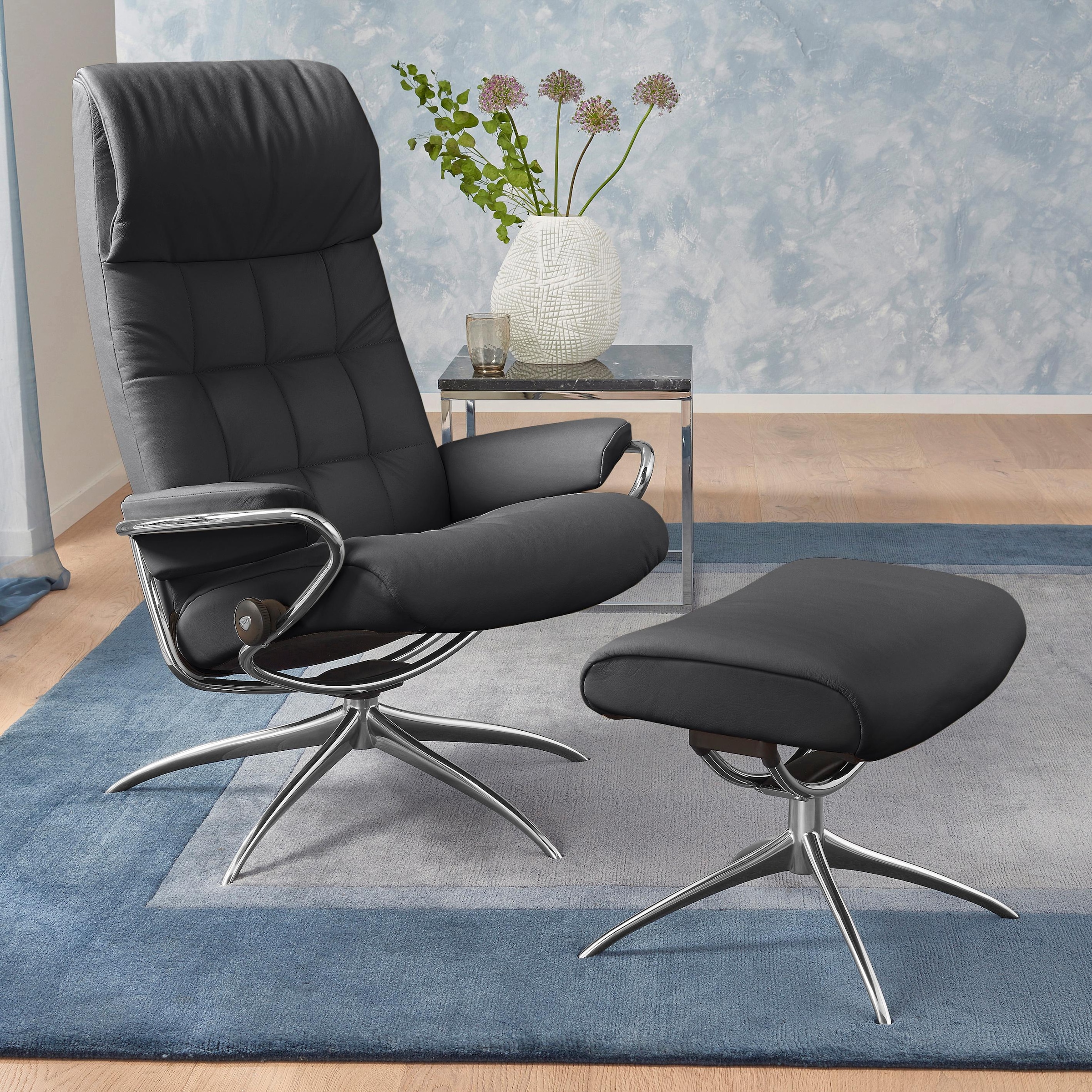 Stressless "London" Set, Relaxsessel mit Hocker, mit Hocker, High Back, mit günstig online kaufen