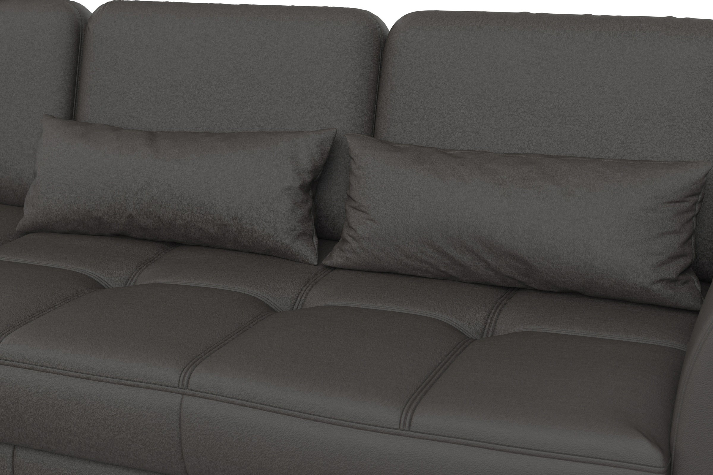 sit&more Ecksofa »Bendigo L-Form«, inklusive Sitztiefenverstellung, Bodenfreiheit 12 cm, in 2 Fußfarben