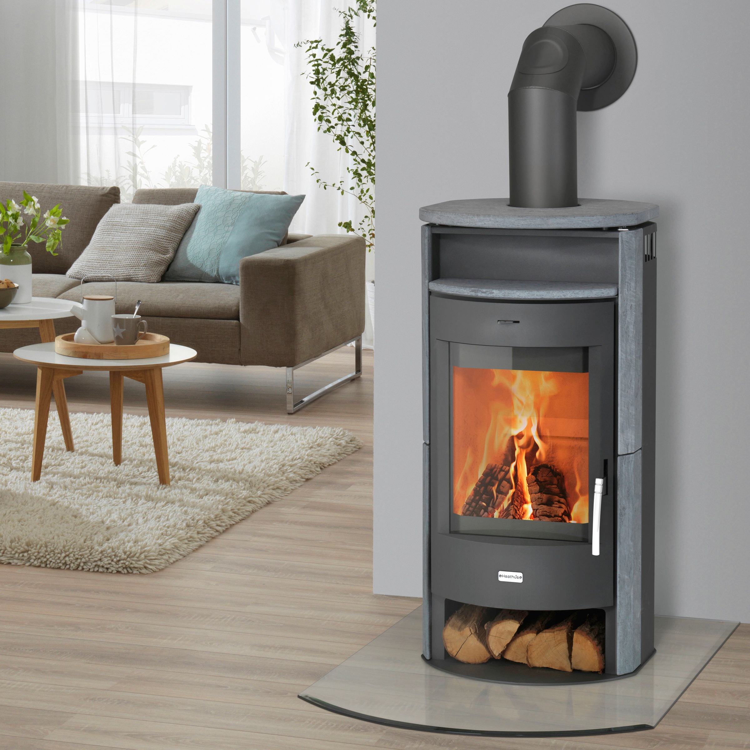 Fireplace Kaminofen »Heathus MAIA Speckstein«, Tee- und Holzfach günstig online kaufen