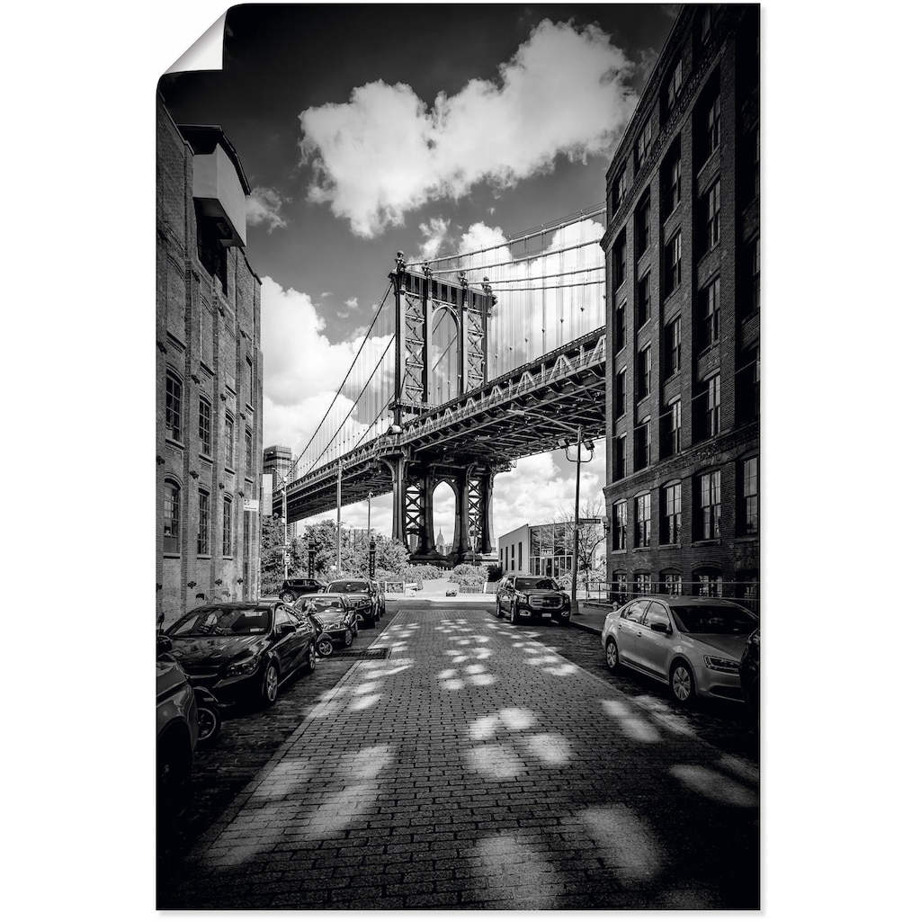 Artland Wandbild »Manhattan Bridge in Brooklyn, New York«, New York, (1 St.)