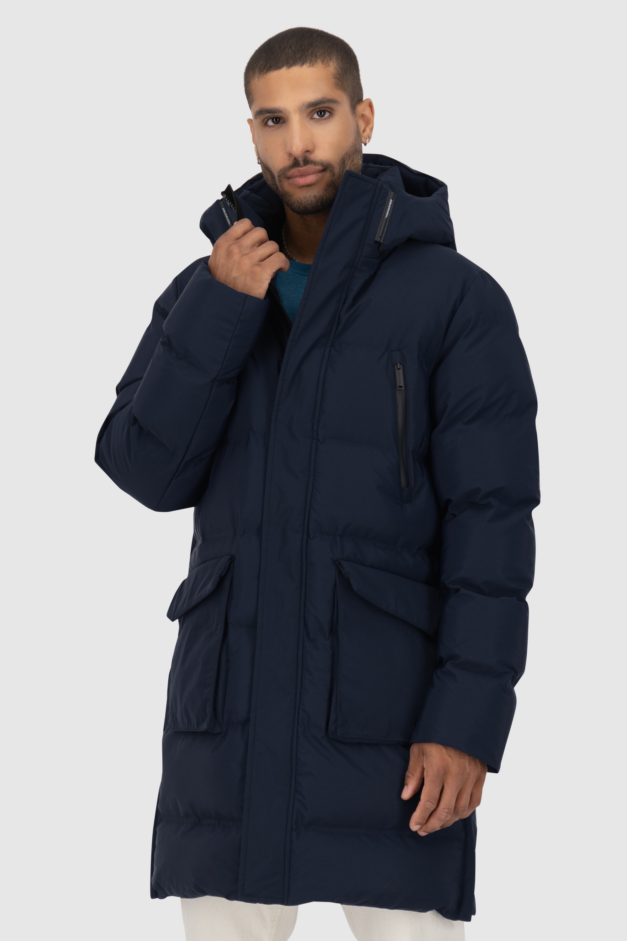 Alife & Kickin Winterjacke »Herren SaulAK A«, mit Kapuze, gefütterte Jacke mit abnehmbarer Kapuze und 6 Fronttaschen