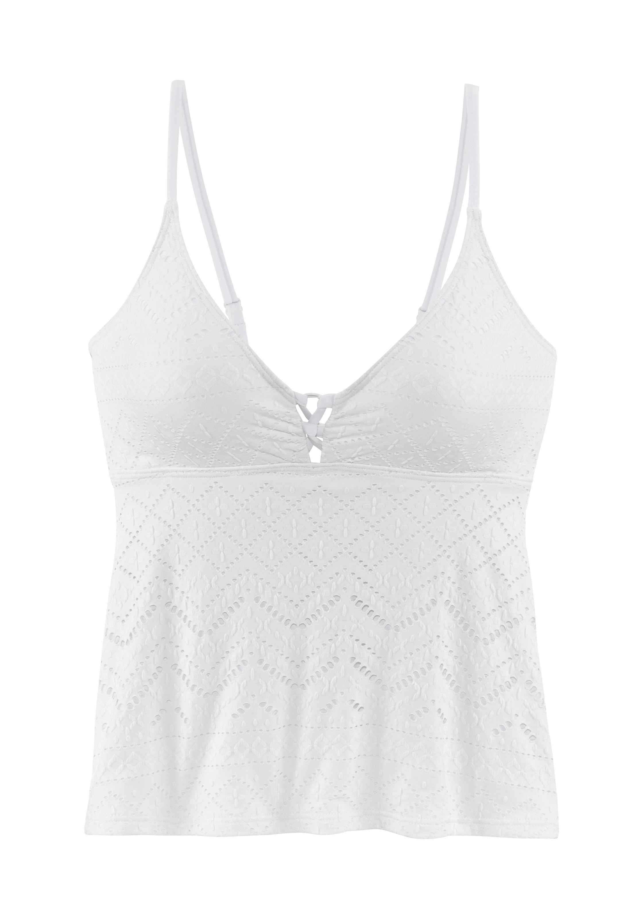 LASCANA Tankini-Top »Omara«, mit Lochstickerei