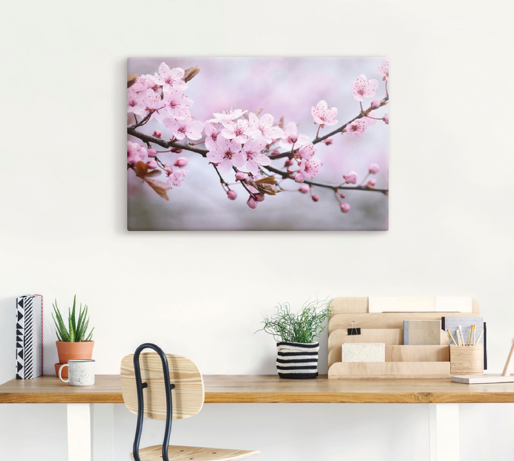 Artland Wandbild »Kirschblüten«, Blumen, (1 St.), als Alubild, Outdoorbild, Leinwandbild, Poster, Wandaufkleber