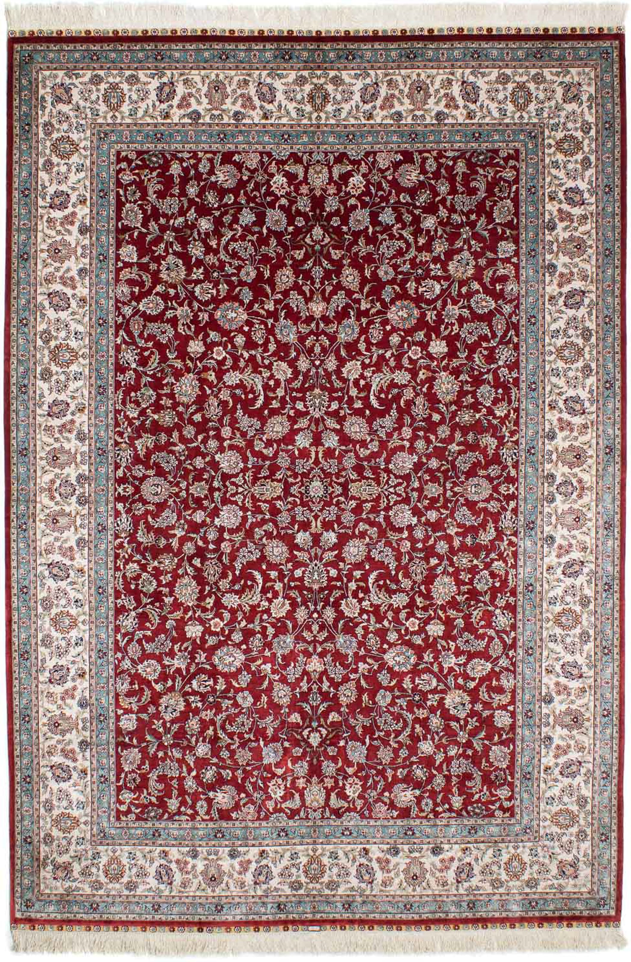 morgenland Orientteppich »Hereke - 246 x 170 cm - dunkelrot«, rechteckig, 3 günstig online kaufen