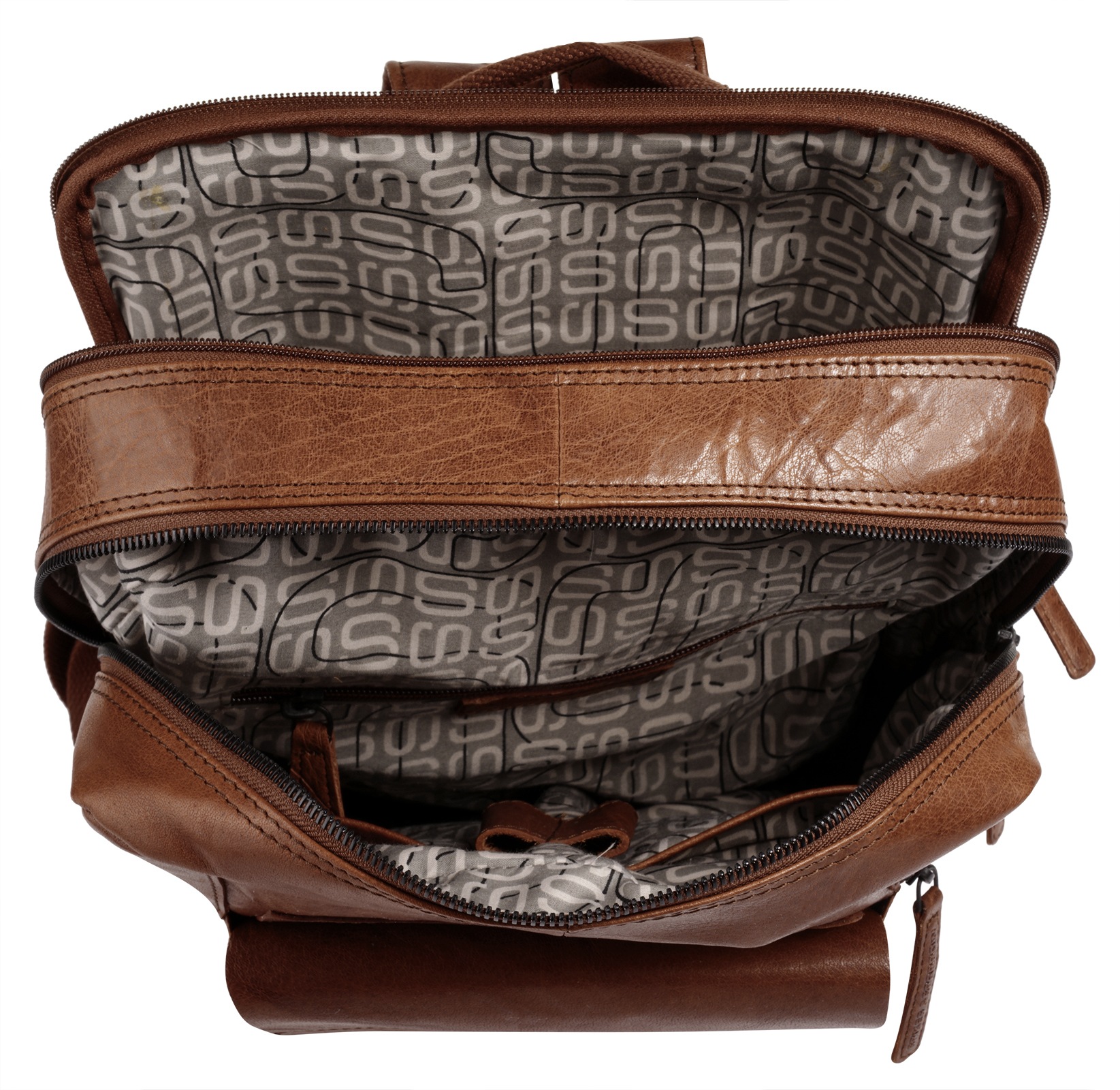 Spikes & Sparrow Laptoprucksack, echt Leder