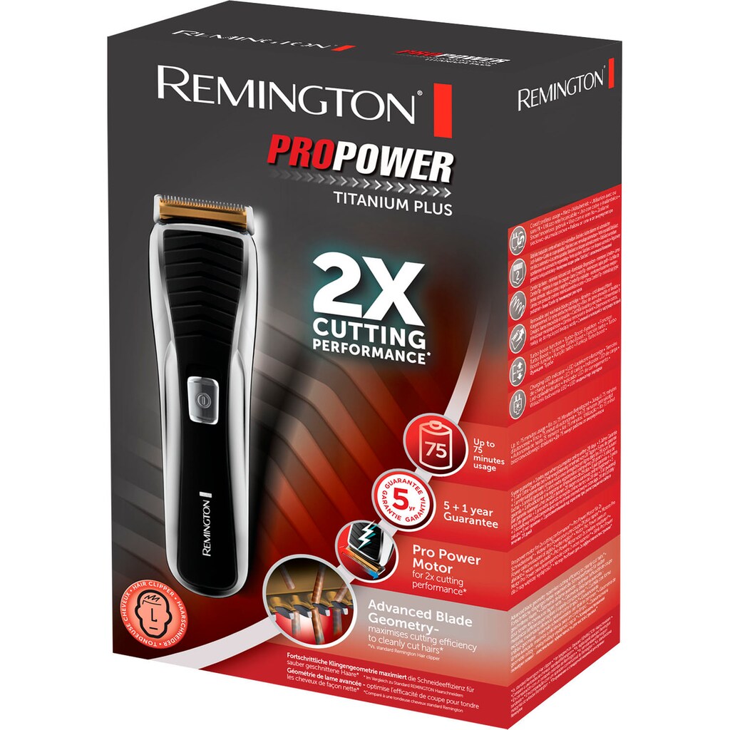 Remington Haarschneider »HC7151 ProPower Titanium Plus«, 2 Aufsätze