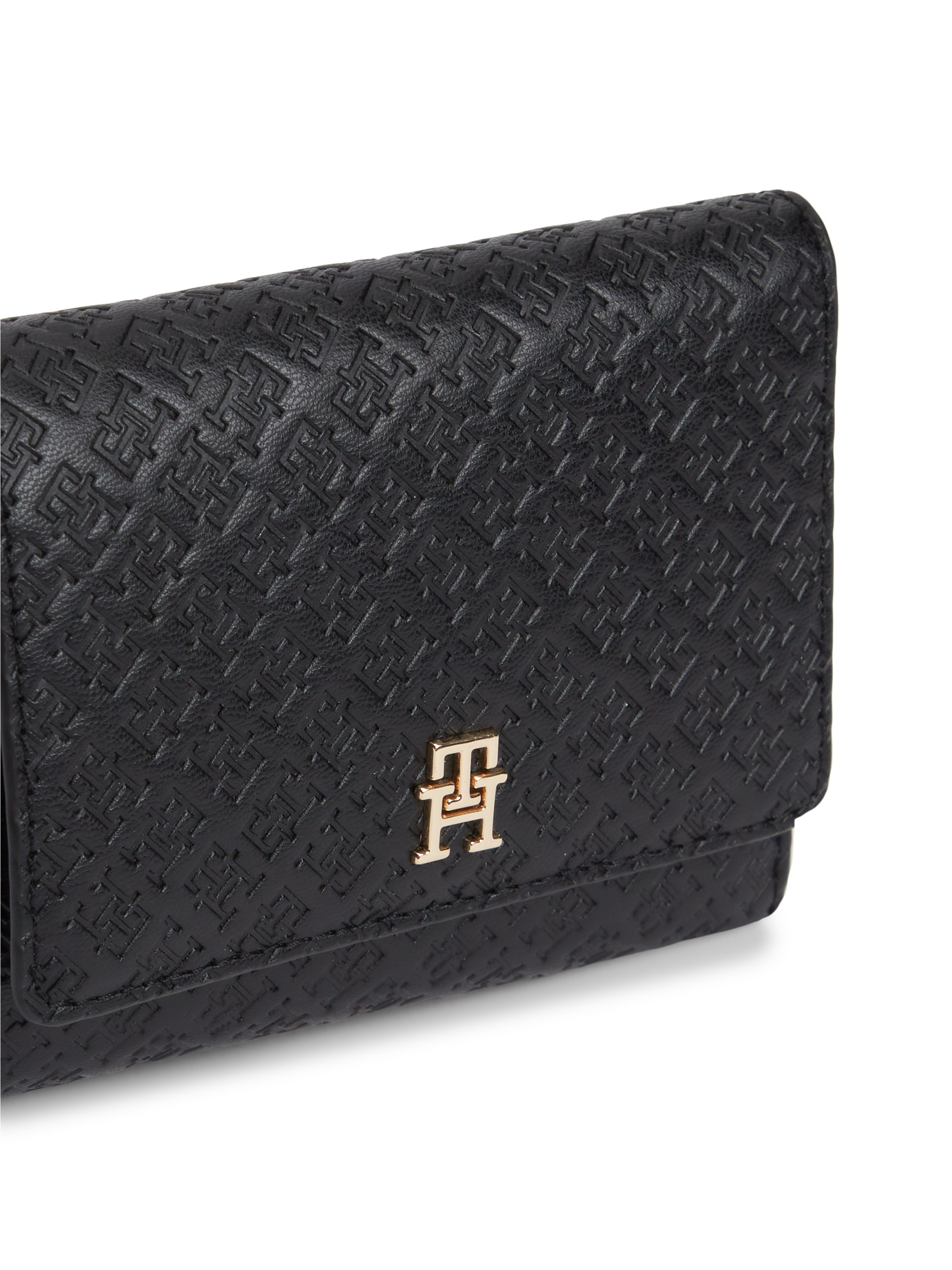 Tommy Hilfiger Geldbörse »TH ICON TRIFOLD MONO« Damen Geldbeutel, Portemonnaie mit TH-Schmucklogo