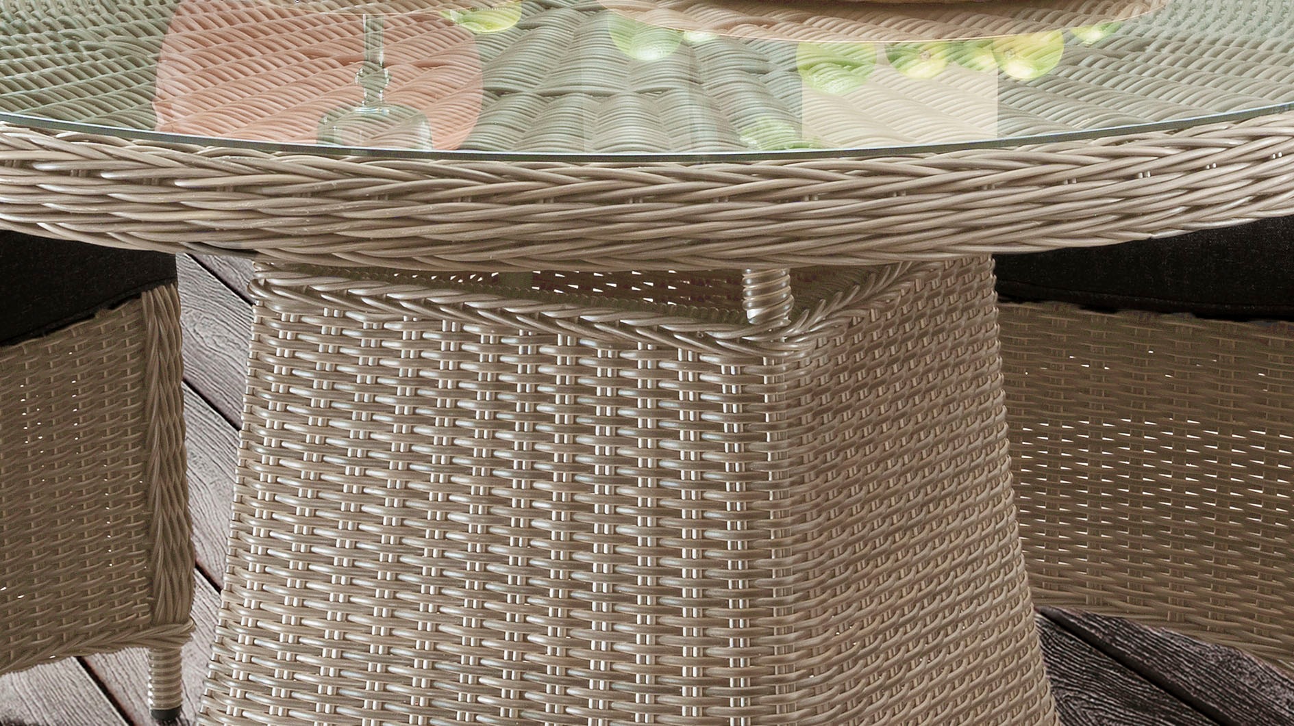 Destiny Garten-Essgruppe »CASA LUNA«, (13 tlg., 4x Sessel, 1x Tisch, inkl. Auflagen), Aluminium, Polyrattan