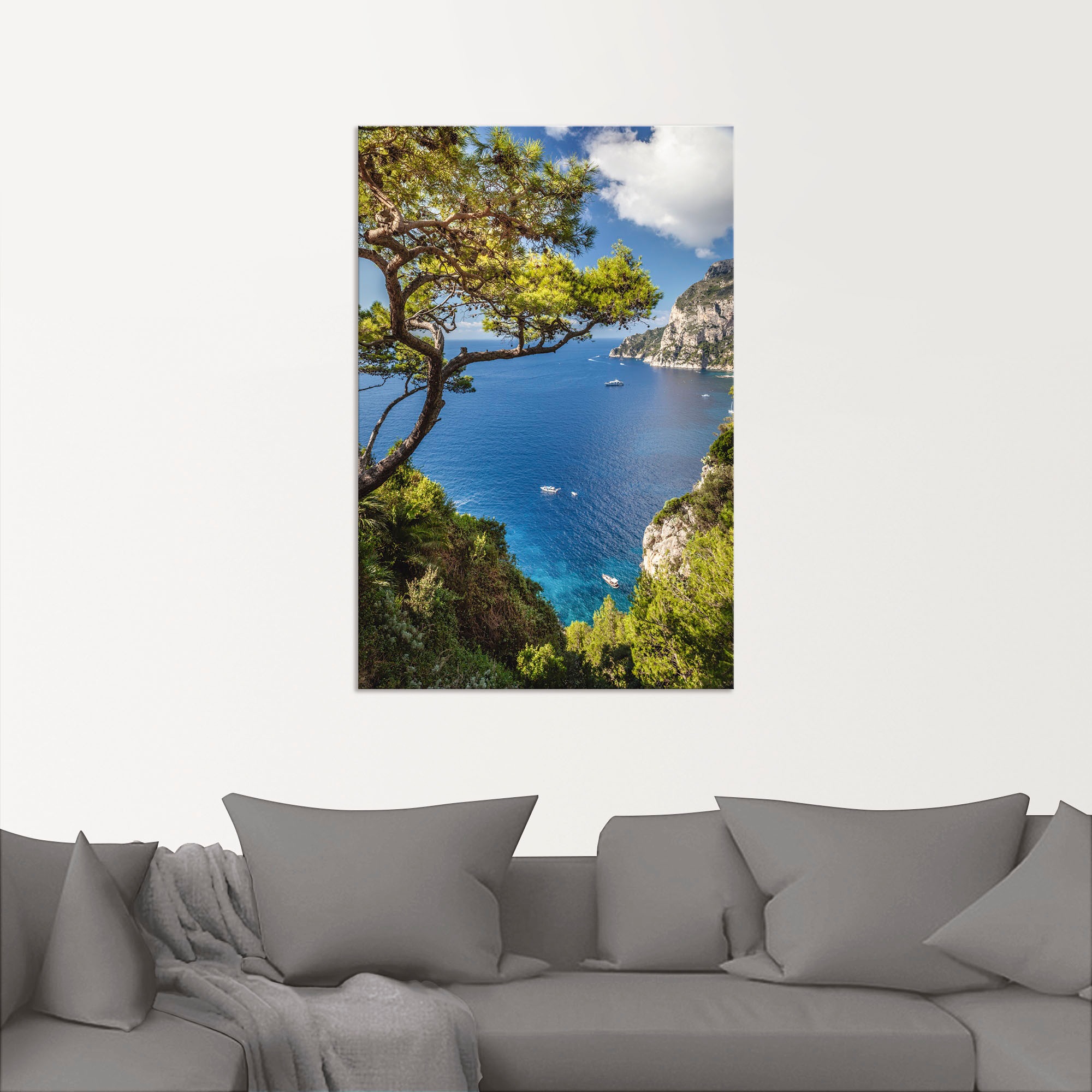Artland Wandbild »Punta de Masullo, Insel Capri, Italien« Meer Bilder 1 Stk günstig online kaufen