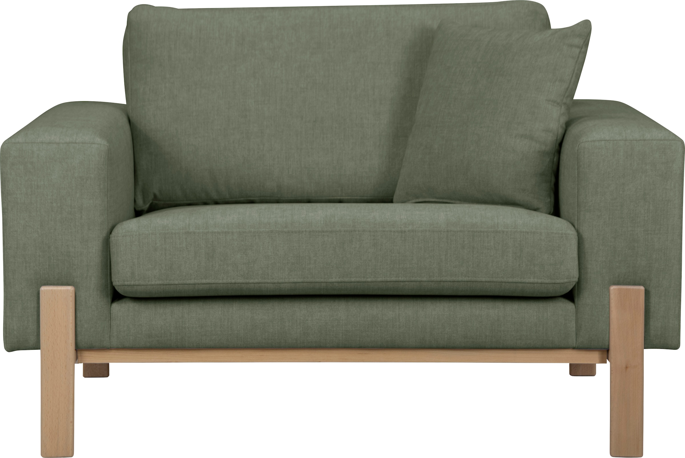 OTTO products Loveseat "Hanne Sessel mit Holzrahmen", Verschiedene Bezugsqu günstig online kaufen