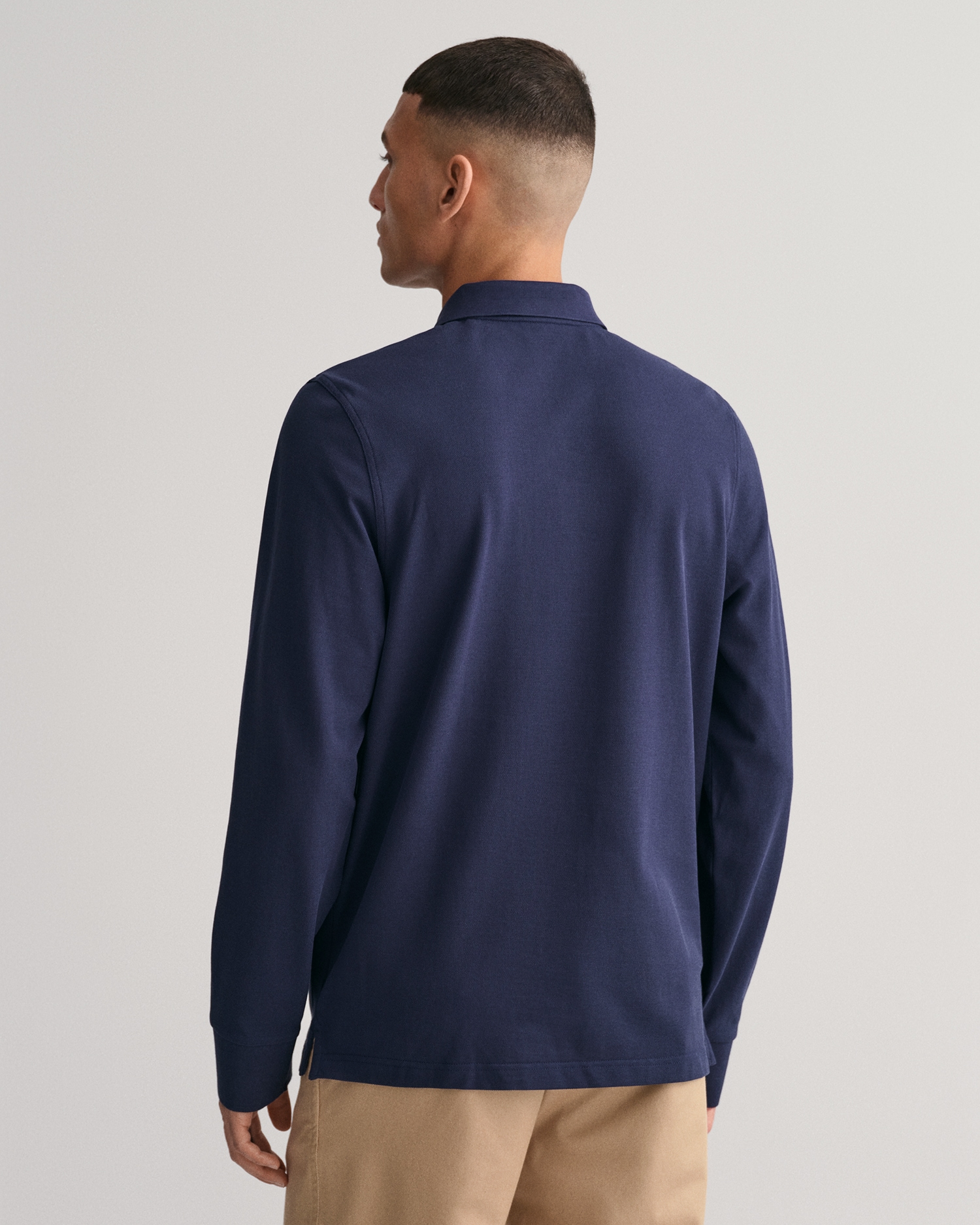 online auf der Gant SHIELD RUGGER«, Poloshirt Logotickerei Brust PIQUE mit LS »REG kaufen